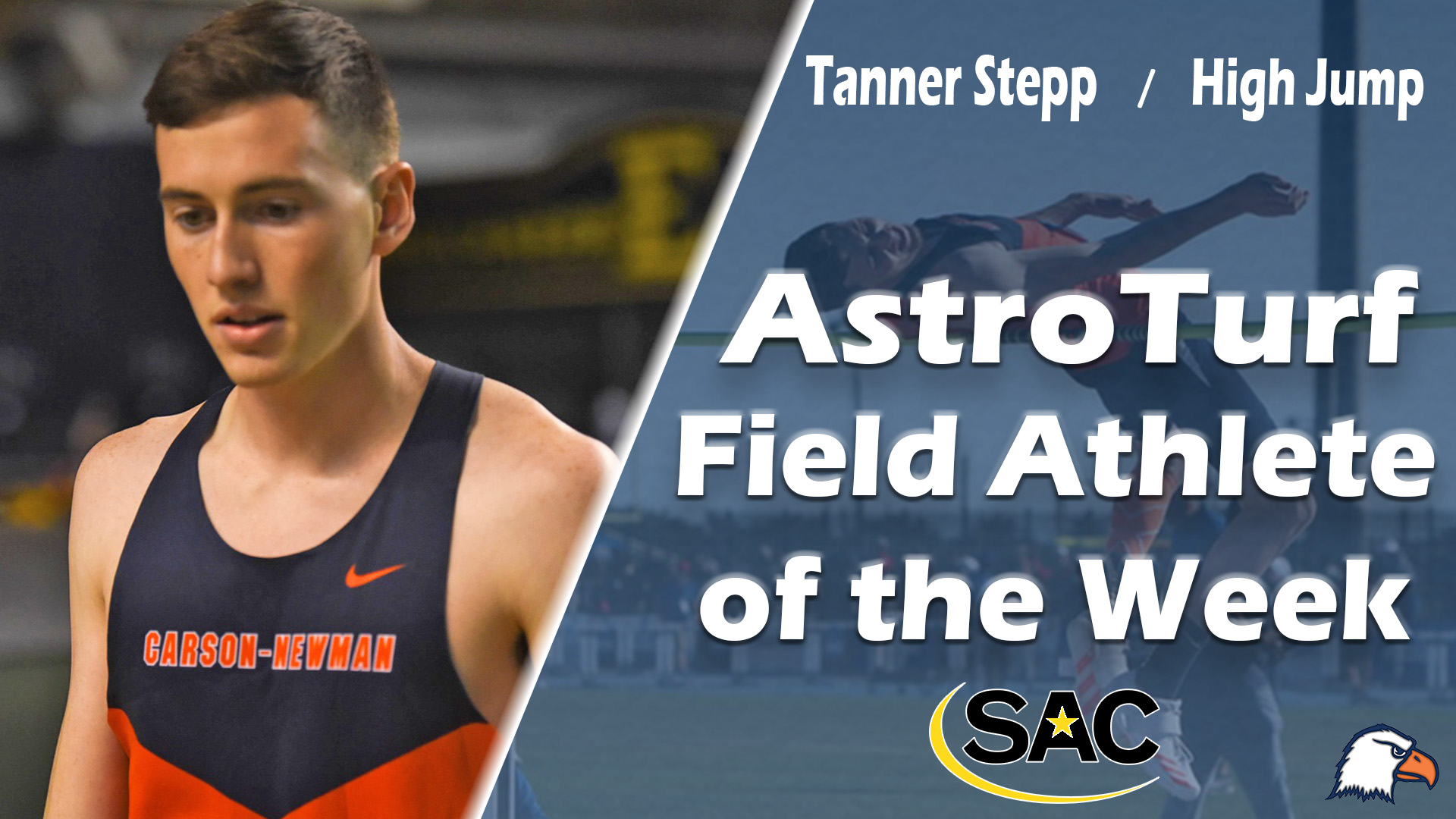 Stepp soars for first superlative of senior season