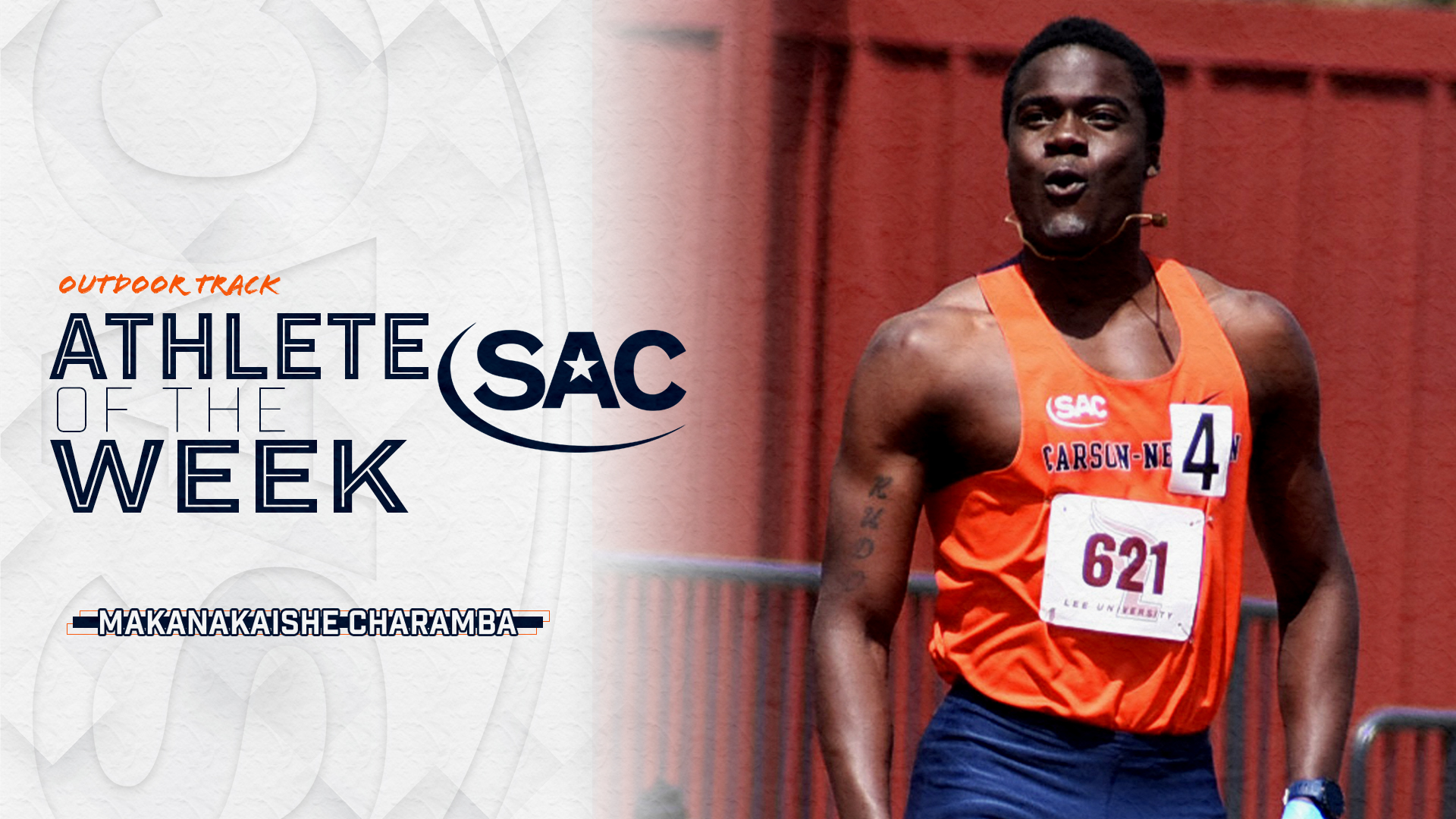 Charamba, Oreva sweep SAC men's track & field weekly awards