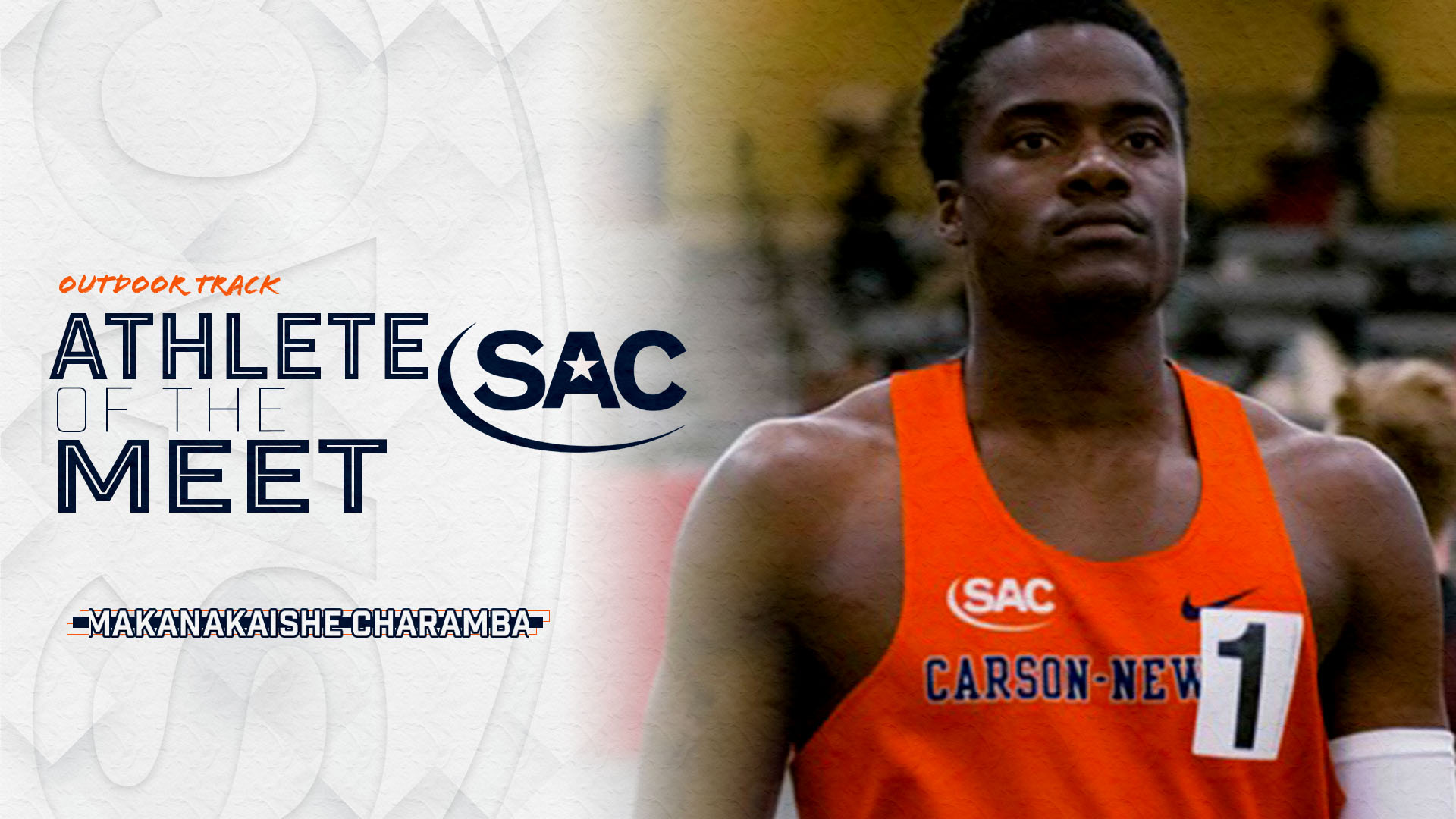 Charamba named SAC Men's Track Athlete of the Meet