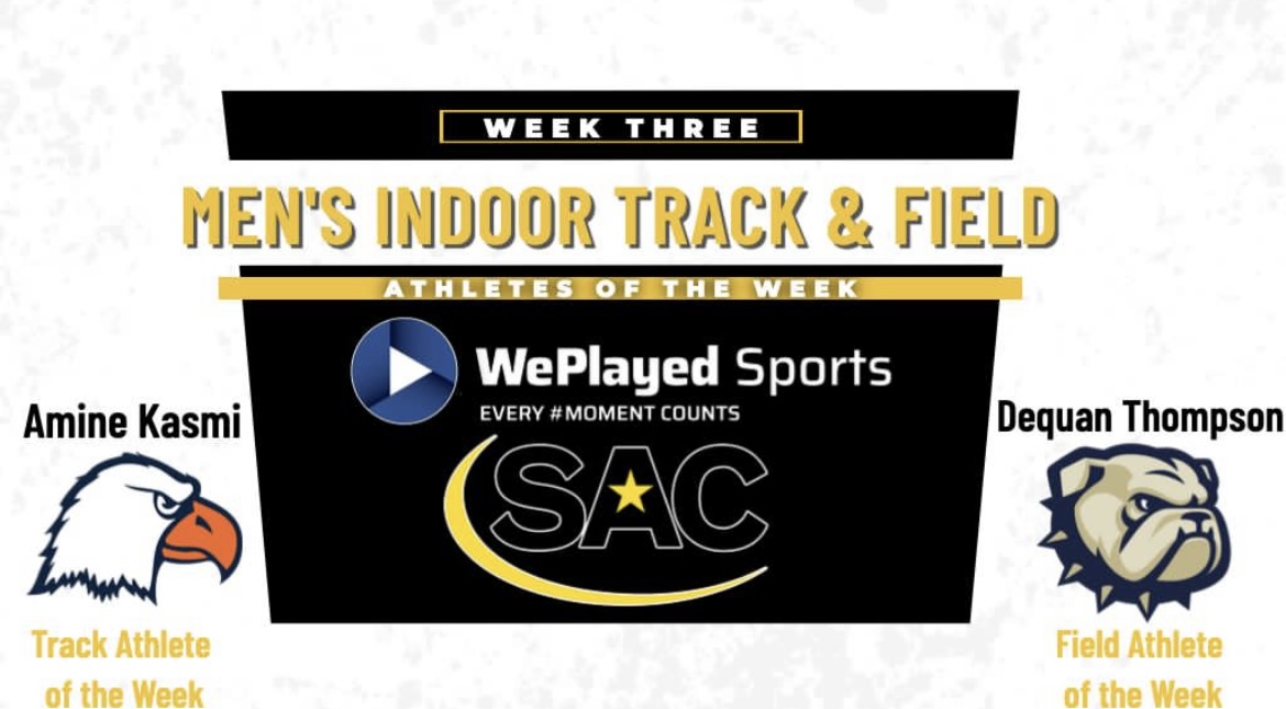 Kasmi grabs SAC Indoor Track Athlete of the Week honors