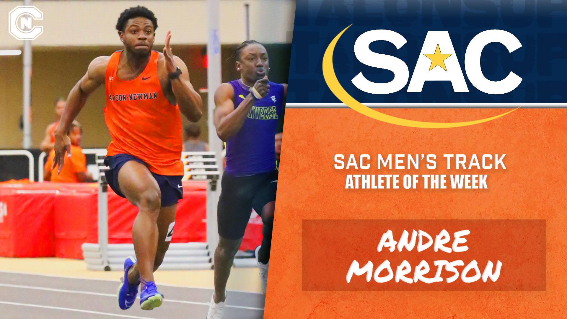 Morrison's Record-Breaking 60m Earns SAC Athlete of the Week Honors
