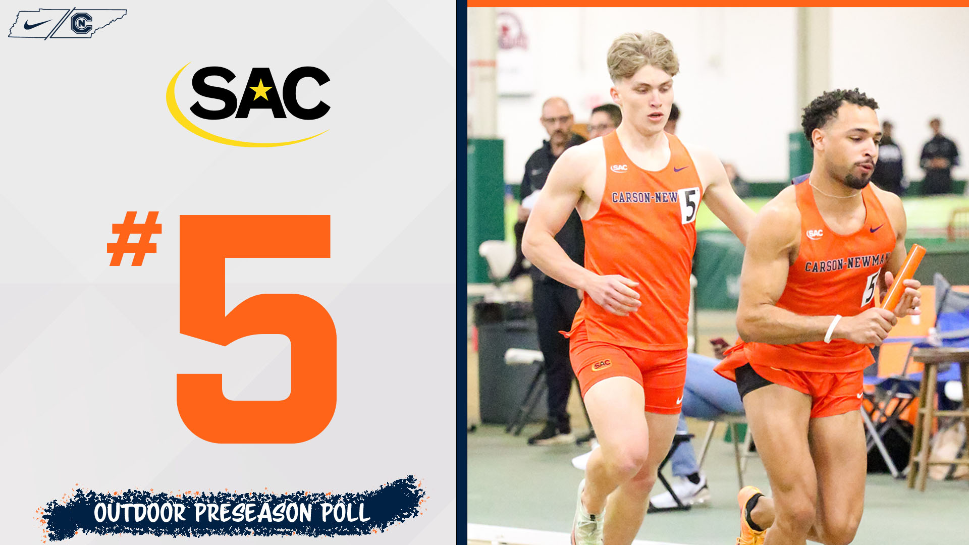 Carson-Newman Picked Fifth and Seventh in SAC Outdoor Poll