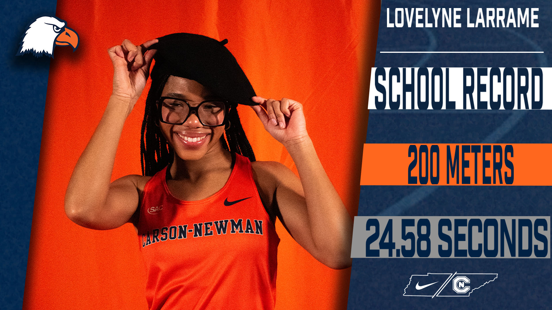 Dolgin and Larrame break their own school record as the split-up track & field team begins its weekend