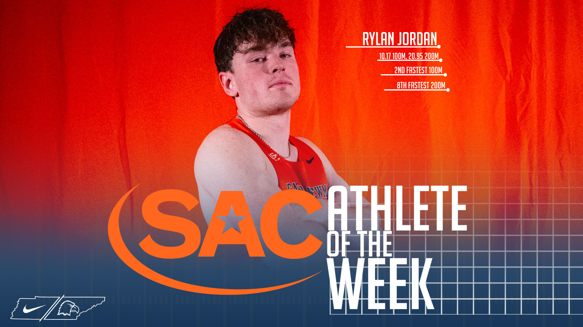 C-N notches second straight Athlete of the Week with Rylan Jordan's nod on the track