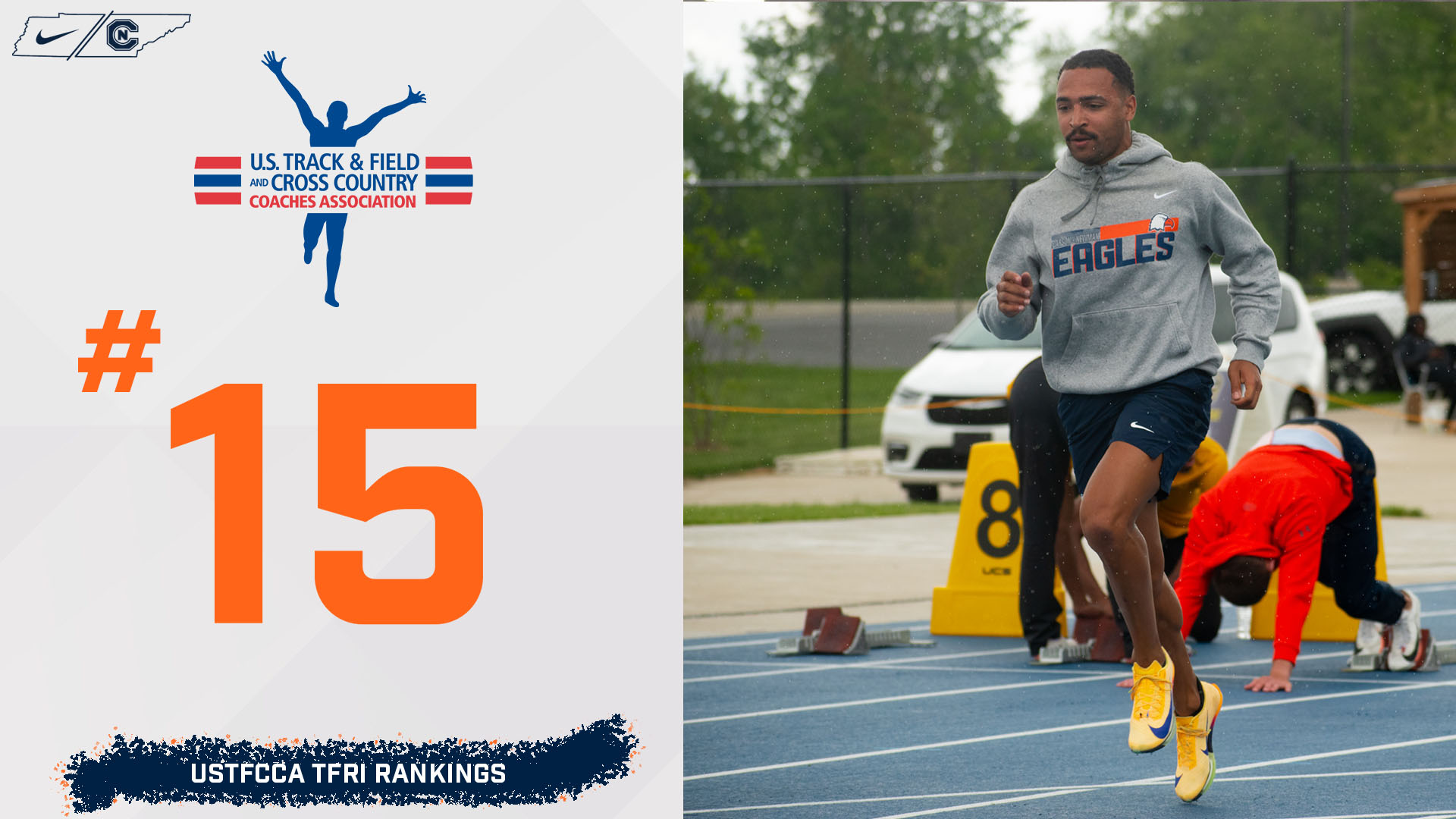 Men's outdoor track and field shoots up to No. 15 in USTFCCA Poll