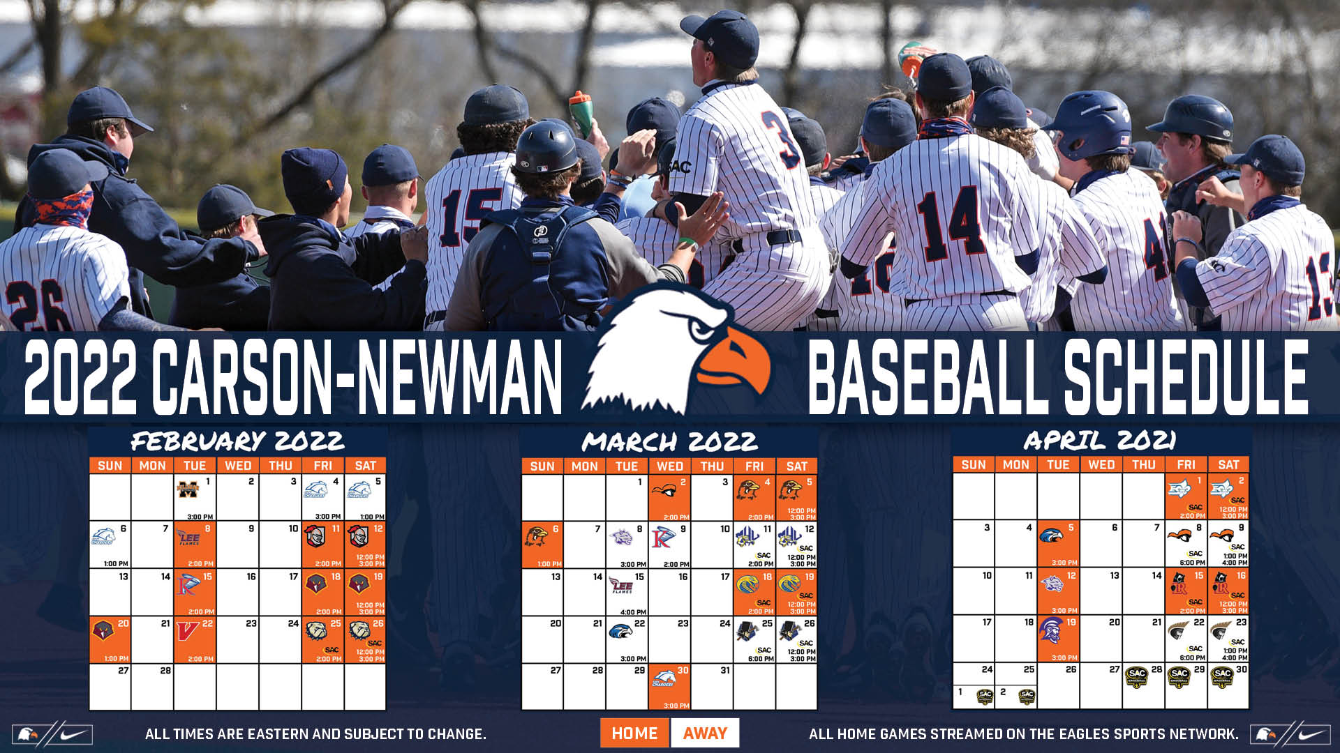 Tournament teams litter Carson-Newman&rsquo;s 2022 schedule