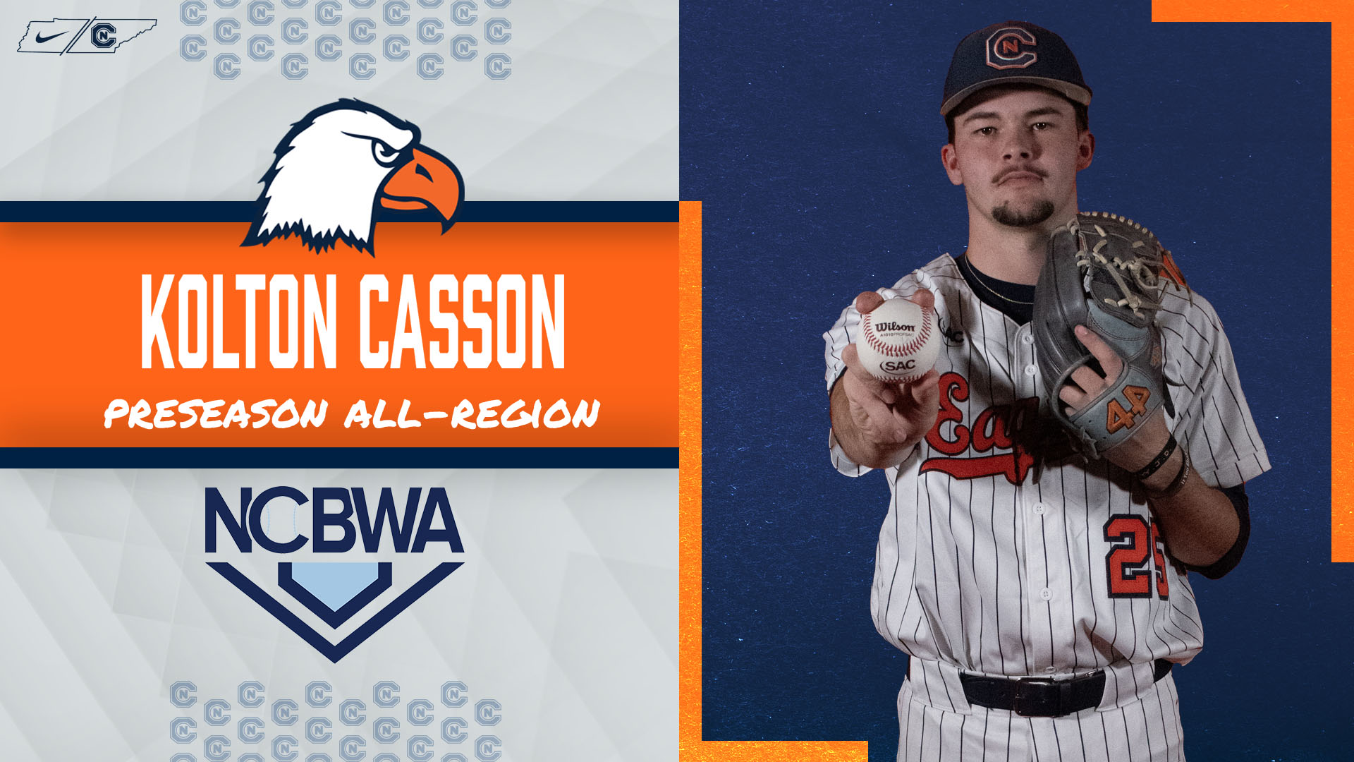 Casson named to NCBWA Preseason All-Southeast Region team