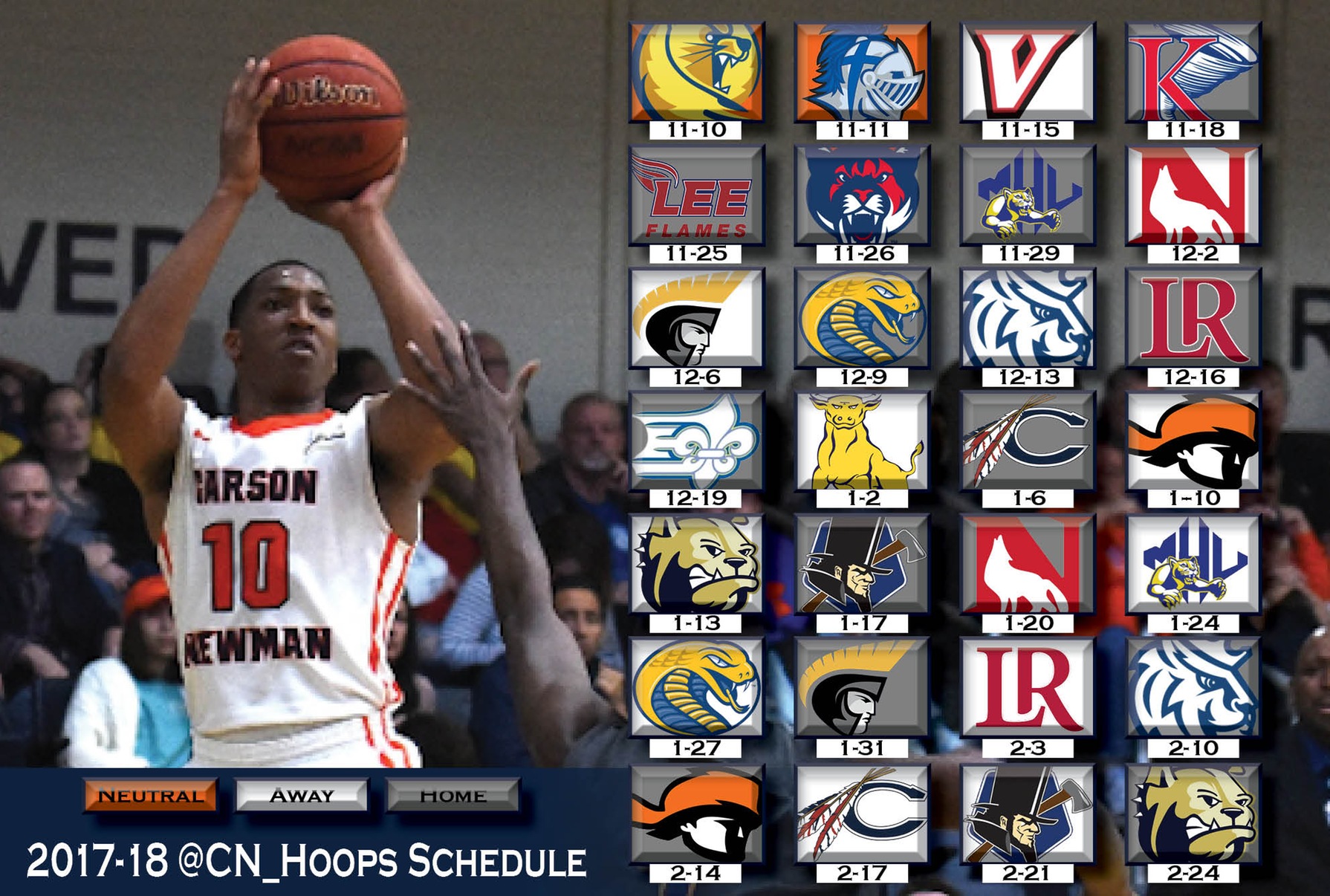 Five NCAA foes line slate for 2017-18 men&rsquo;s basketball schedule