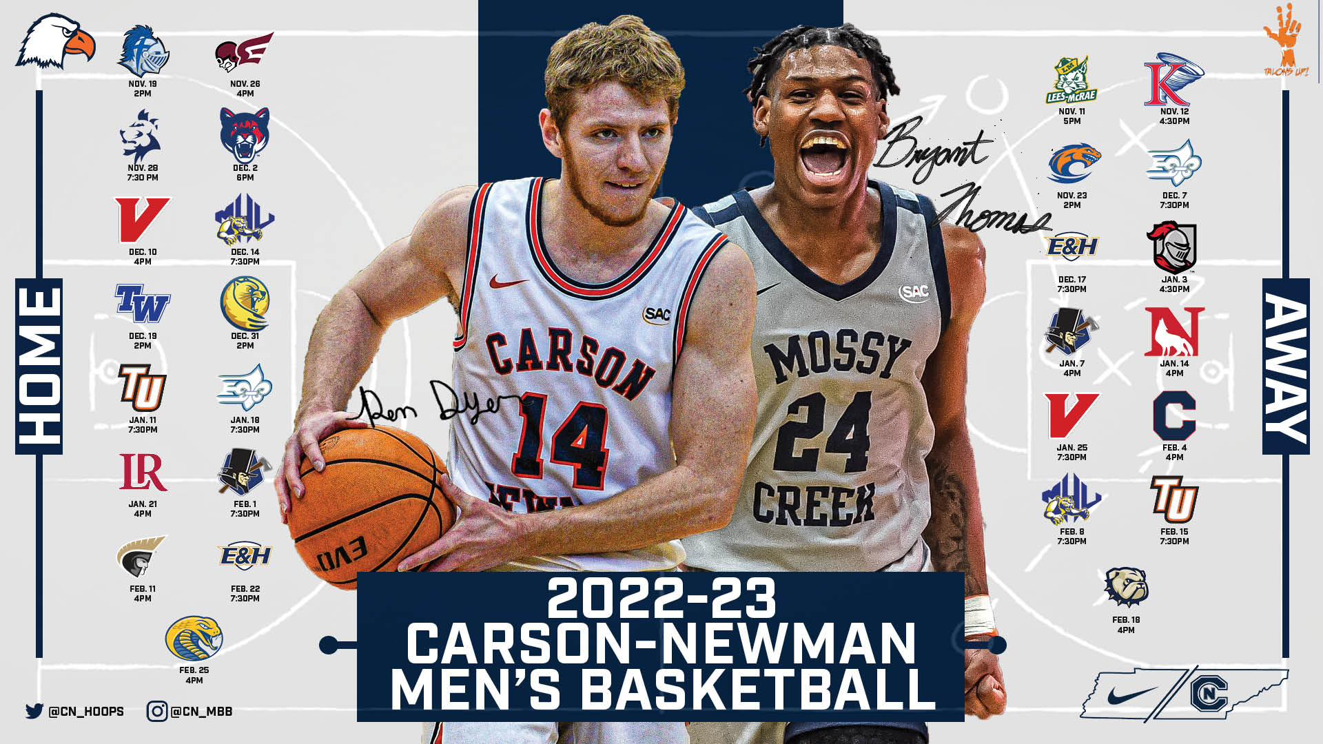 Benson unveils home-heavy men&rsquo;s hoops slate