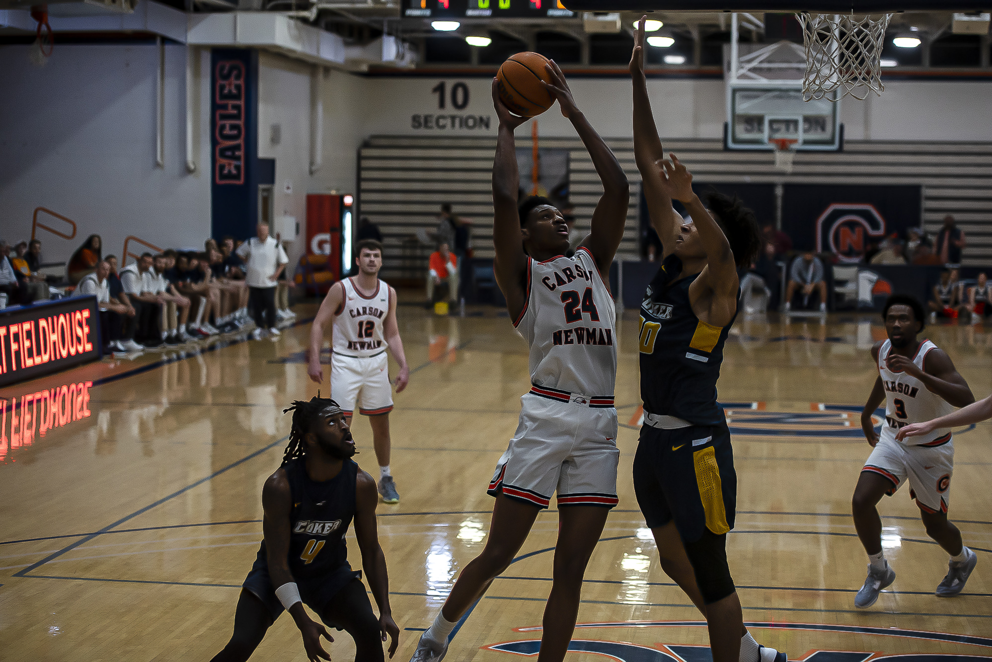 C-N sends out seniors with riveting 71-70 win over Coker
