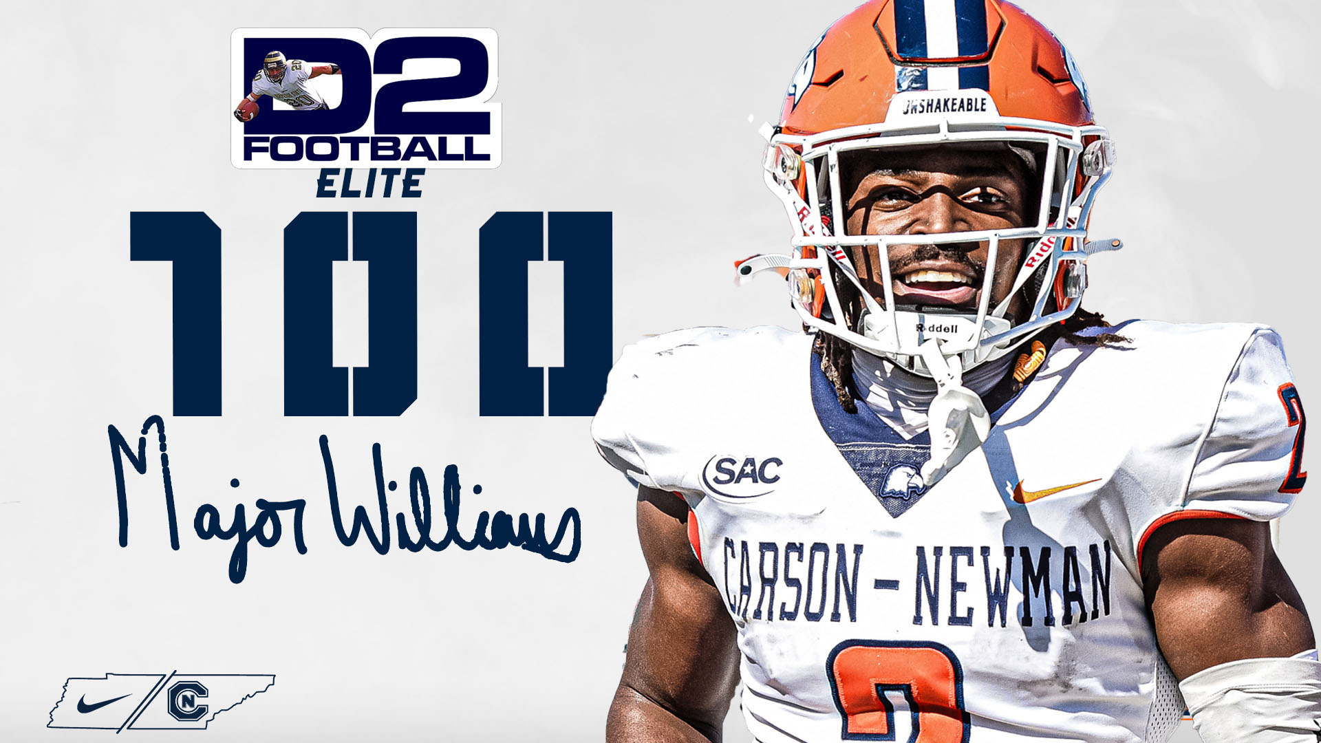Williams named to D2Football.com's Elite 100 list