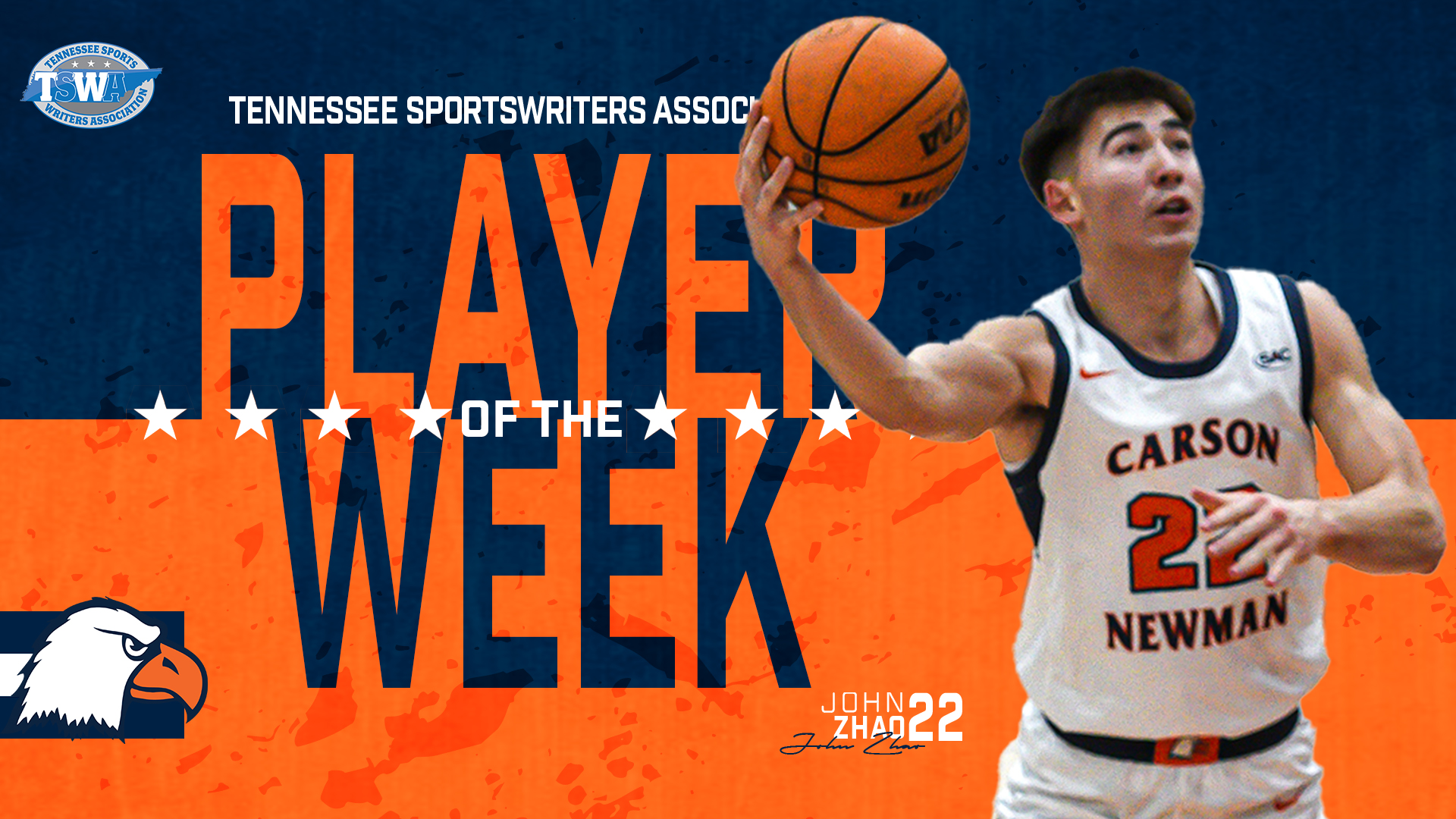 Zhao earns state player of the week honors from TSWA