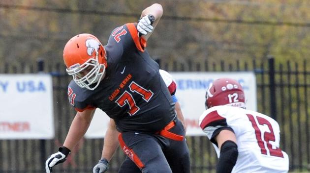 Lewis anchoring an unpredictable offensive line
