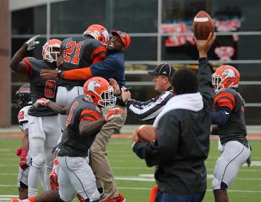 School-record tying five picks help C-N curb Crusaders 48-45