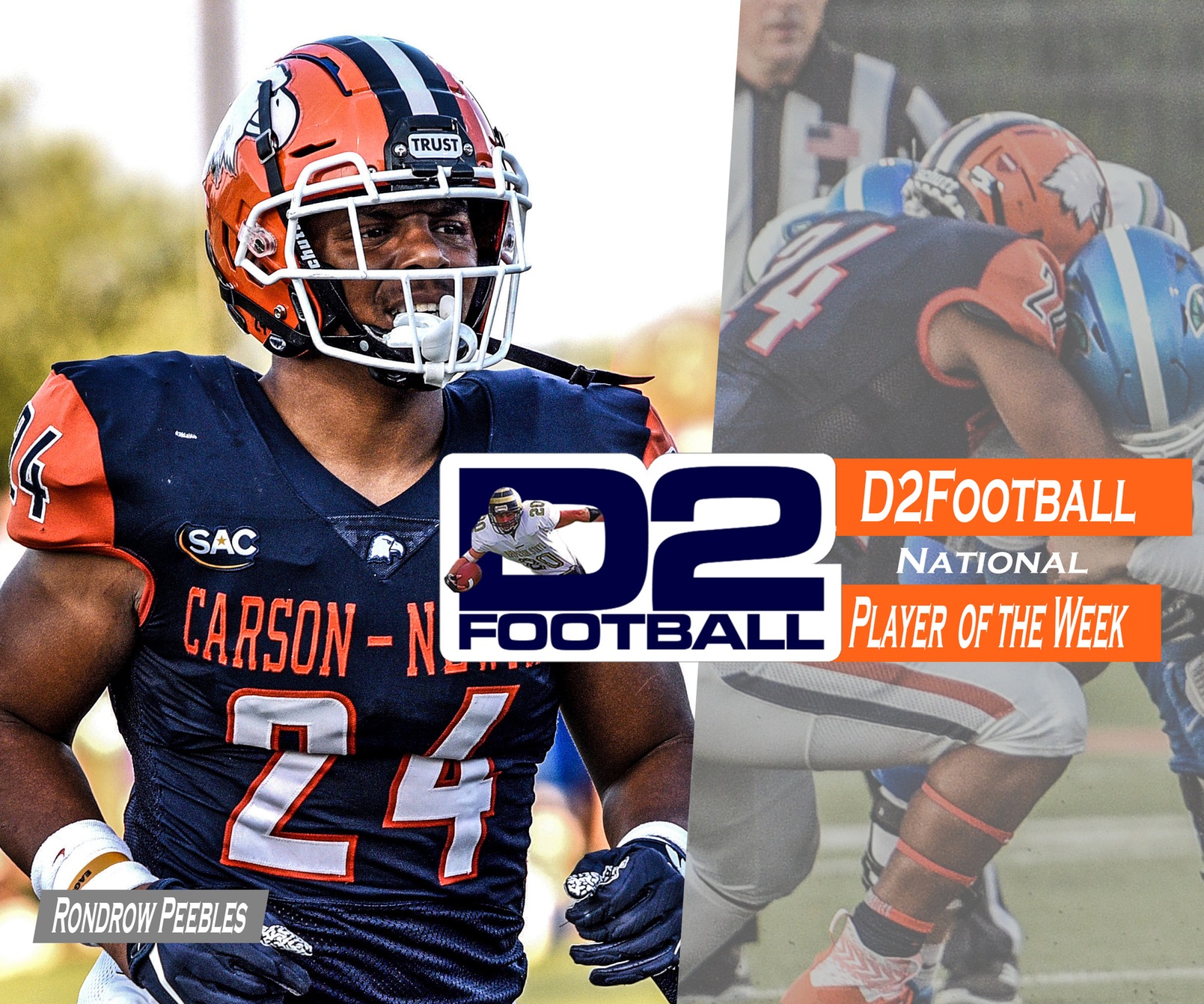 Peebles completes trifecta with national player of the week