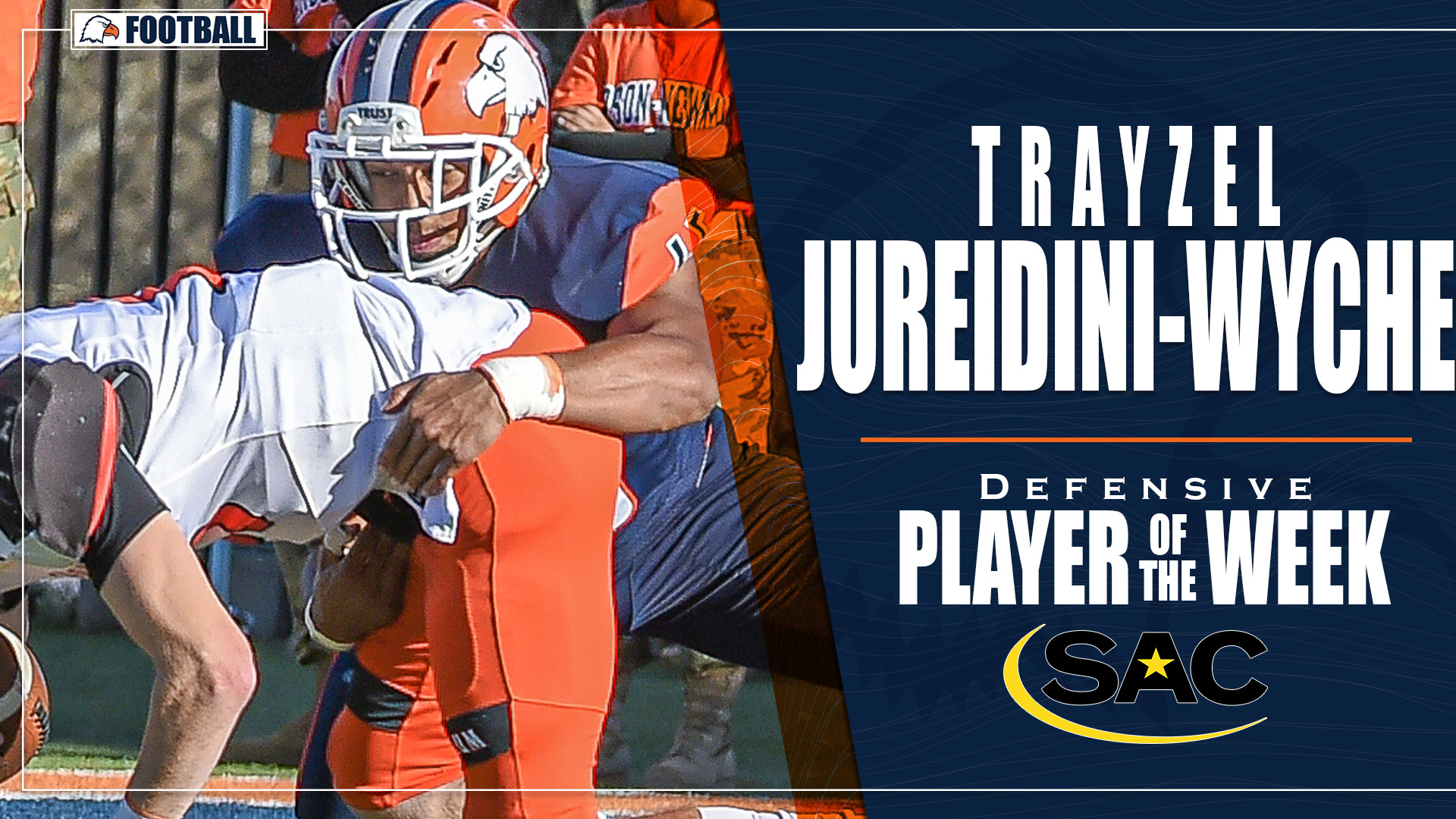 Sack master Jureidini-Wyche gets SAC Defensive Player of the Week