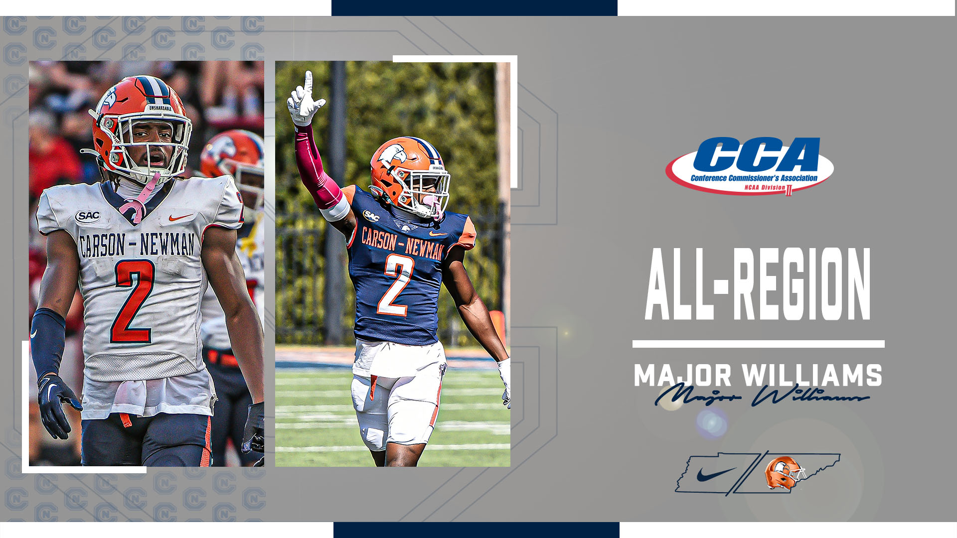 Williams named to D2CCA All-Region Second Team