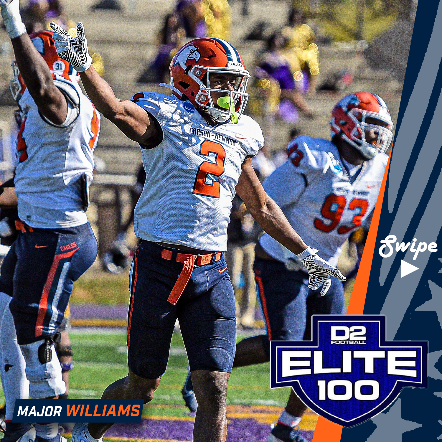 Williams repeats on D2Football.com Elite 100 list