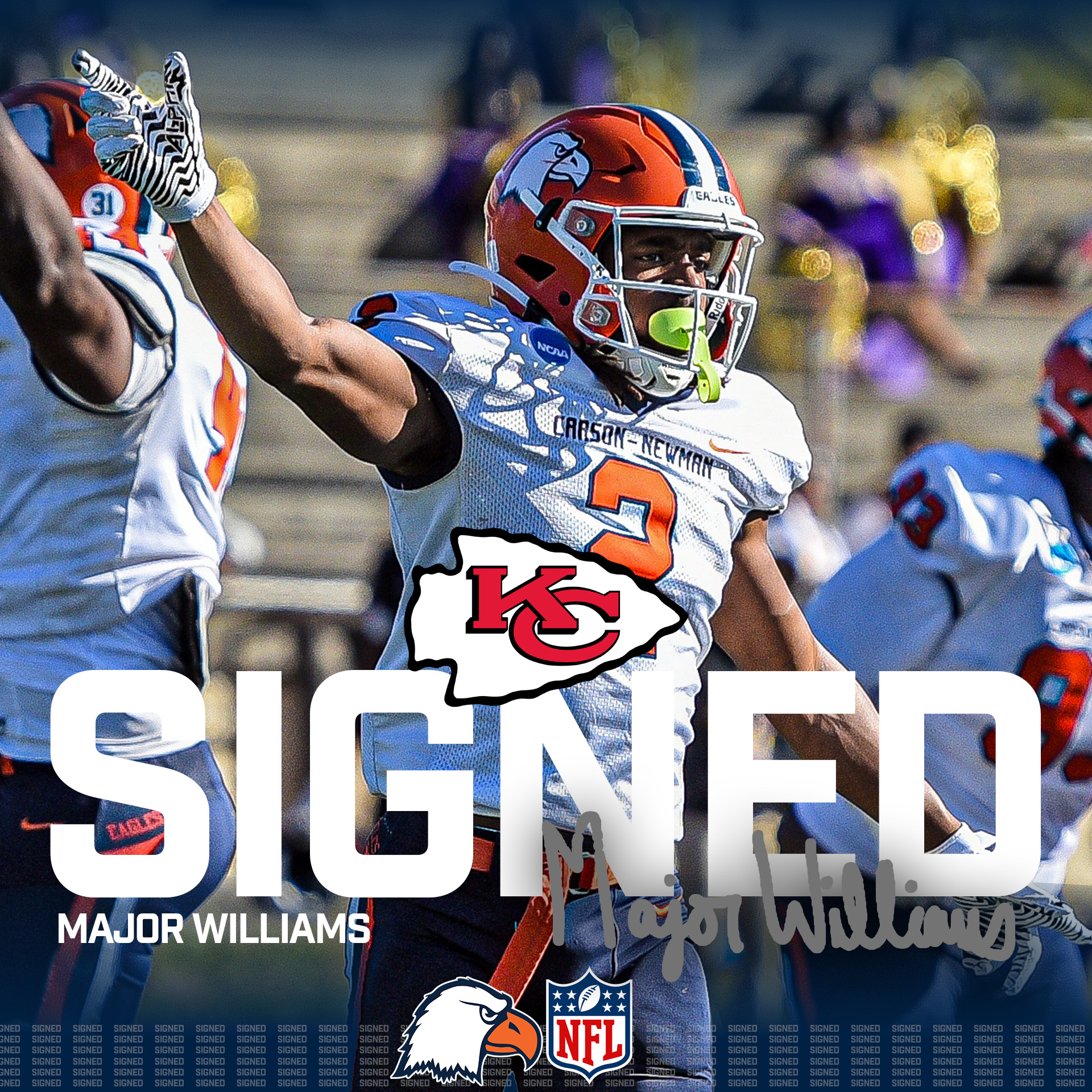 Williams inks UDFA contract with Kansas City Chiefs