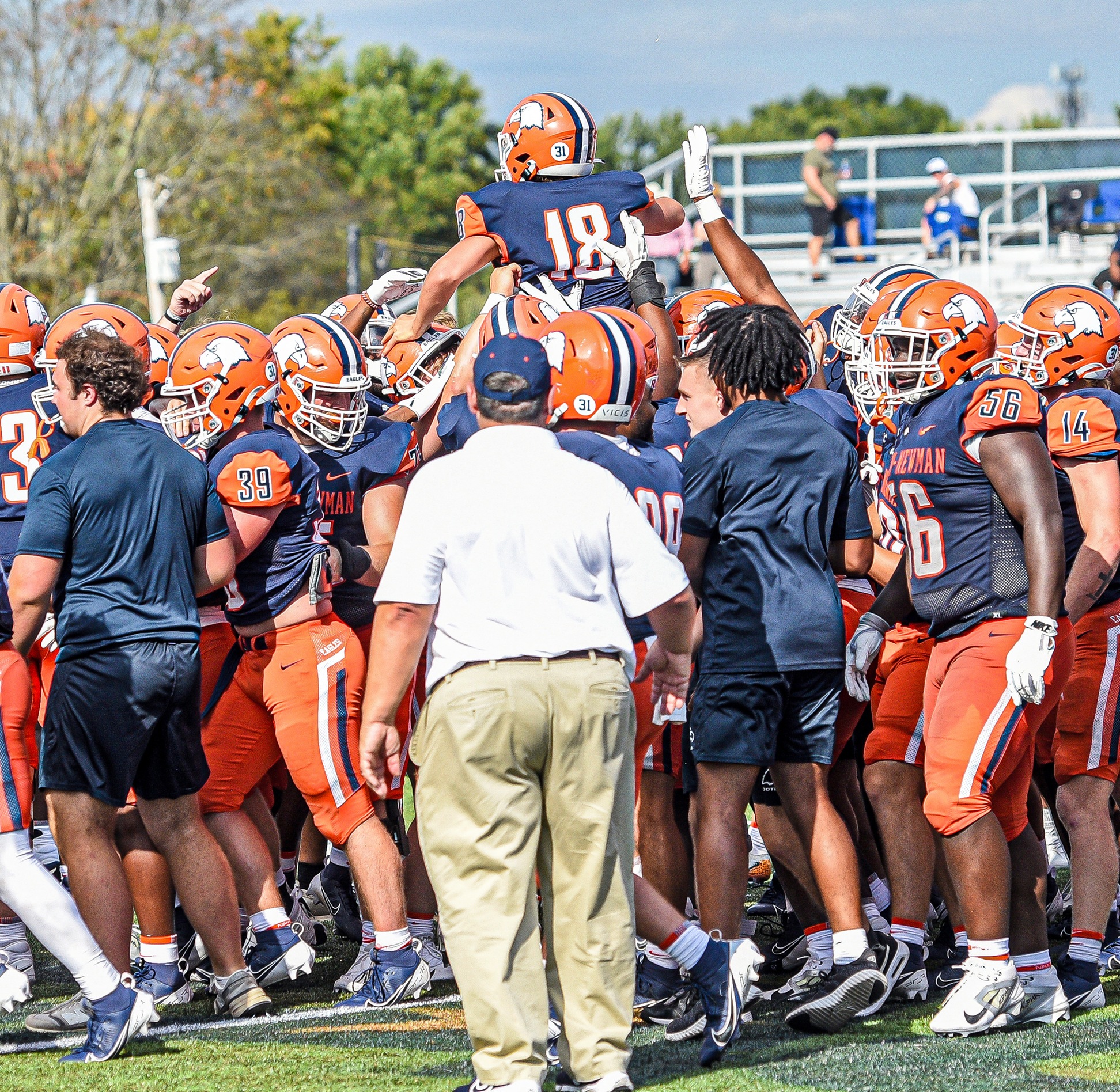 Opportunistic Eagles grit out 31-28 OT win over No. 24/23 Wingate