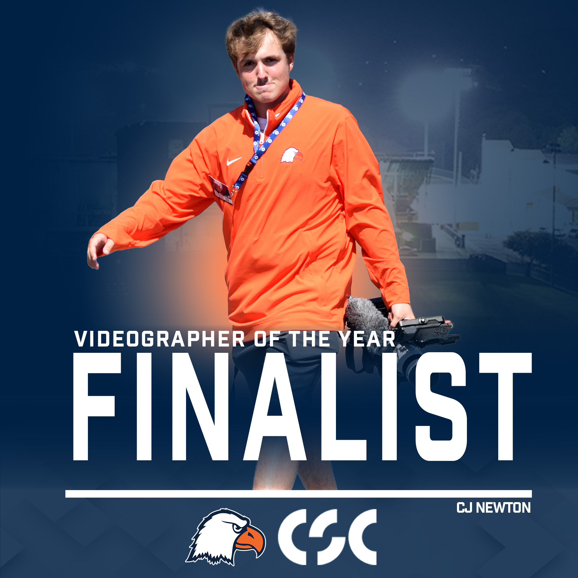 C-N's Newton named finalist for CSC Videographer of the Year