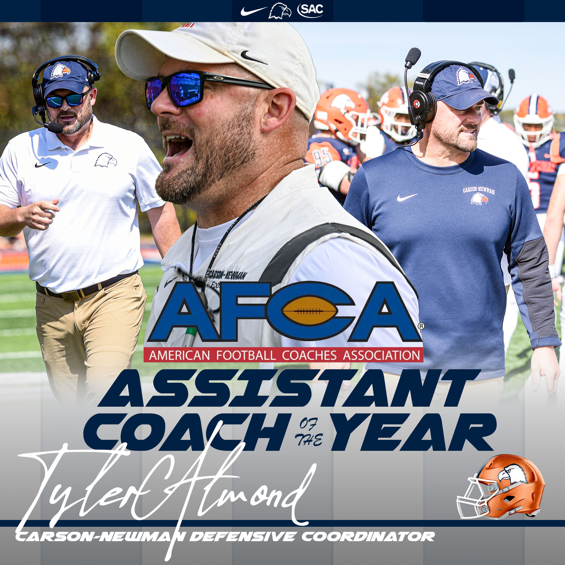 C-N DC Almond named AFCA Division II Assistant Coach of the Year