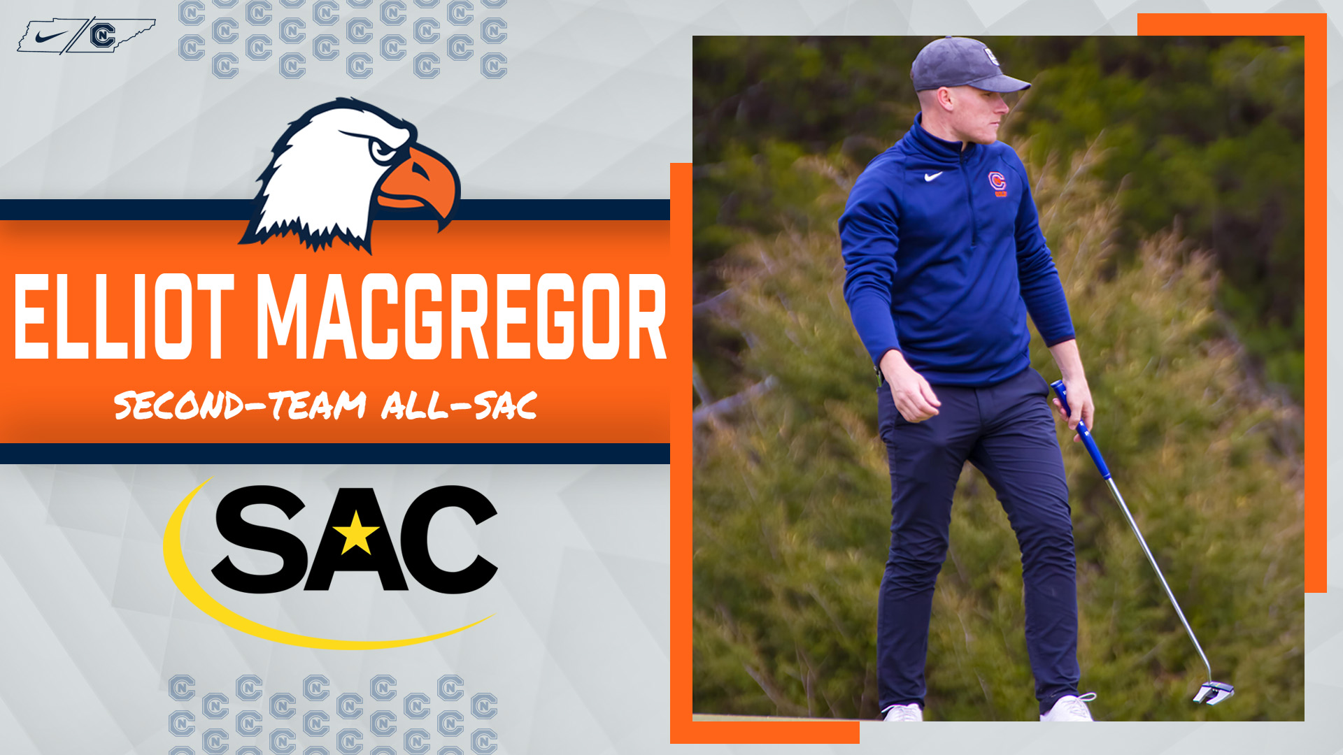 Elliot MacGregor Named to All-SAC Second-Team