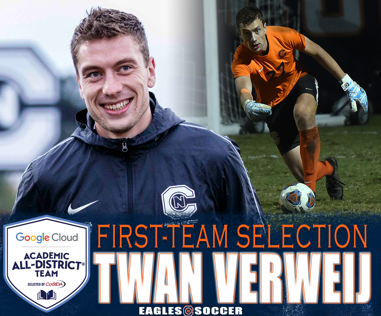 Verweij seizes Academic All-District honor