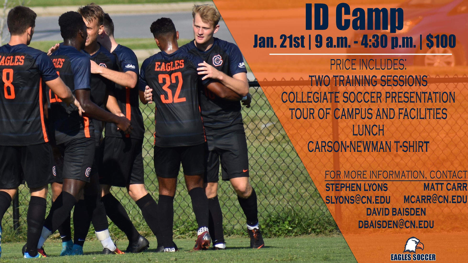 Men's soccer Winter I.D. Camp a month away