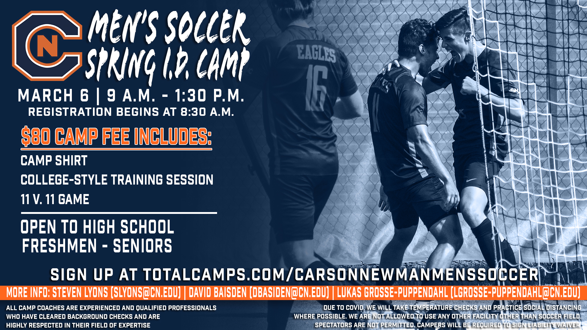 Lyons and staff announce March I.D. Camp
