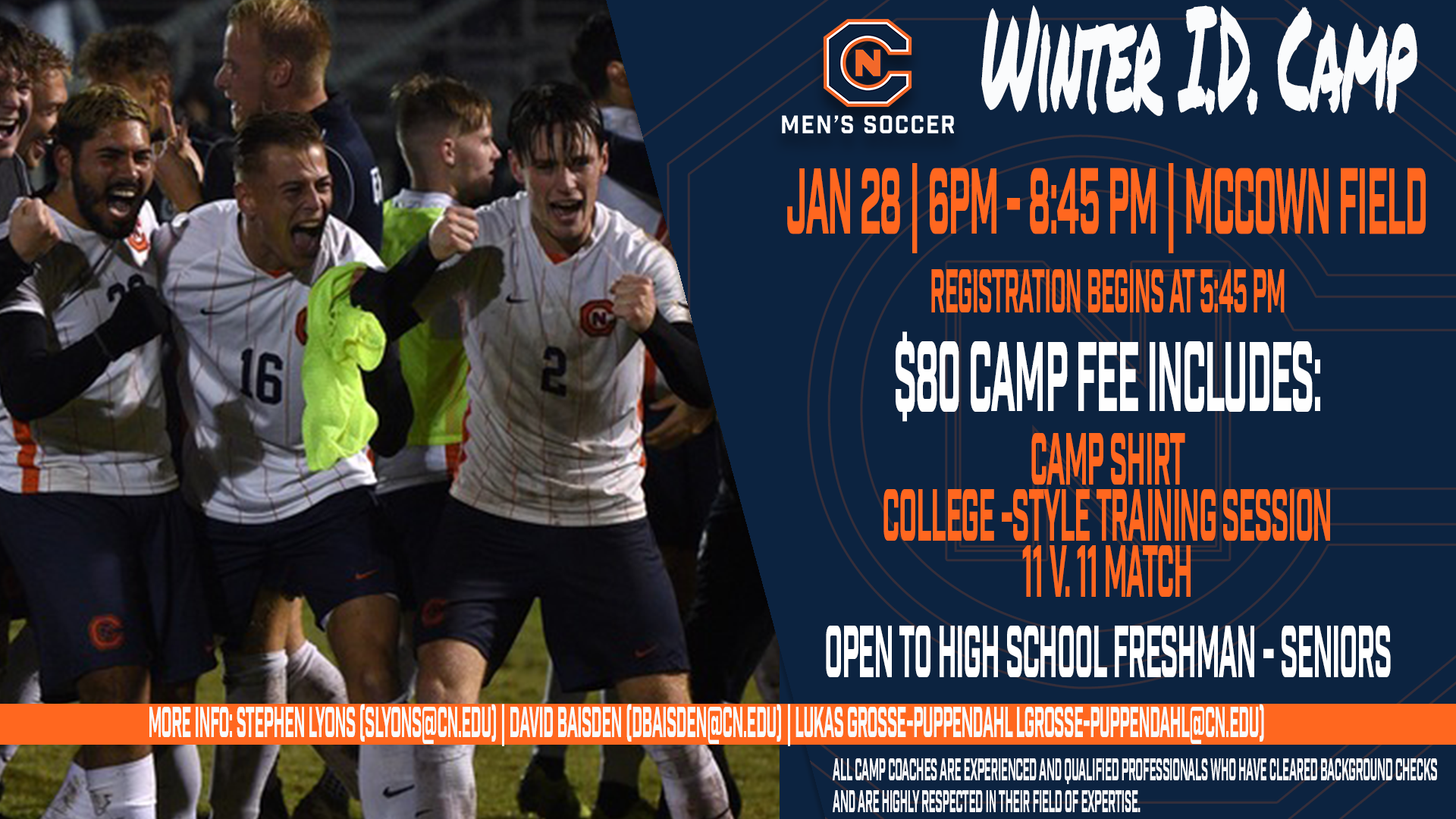 Lyons and staff announce Winter I.D. Camp