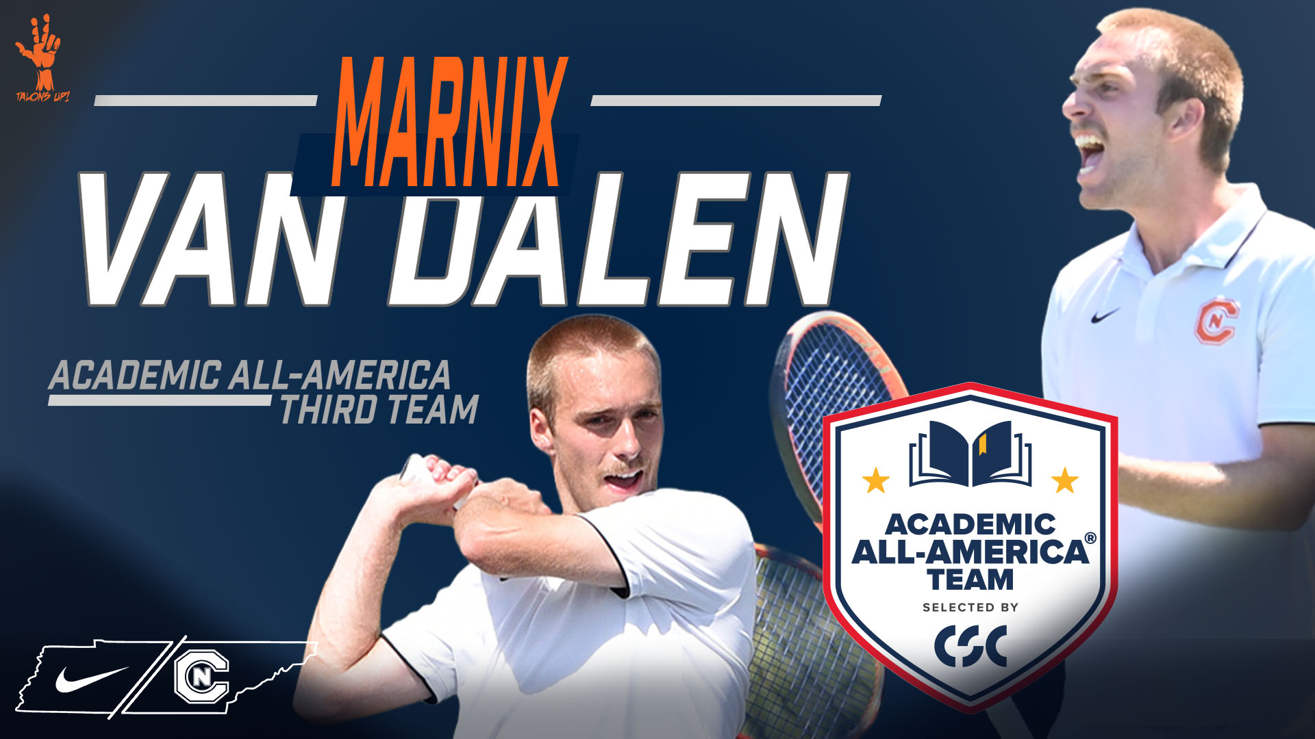 Van Dalen Named CSC Academic All-American
