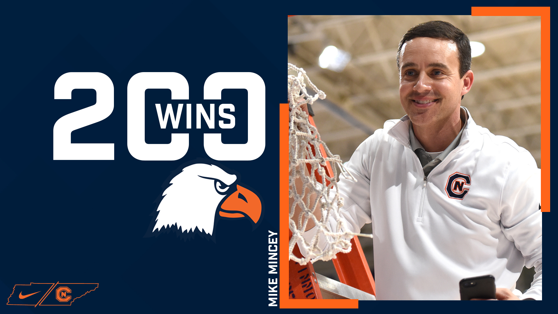 Mincey wins 200th game, No. 19 C-N wins at Clayton