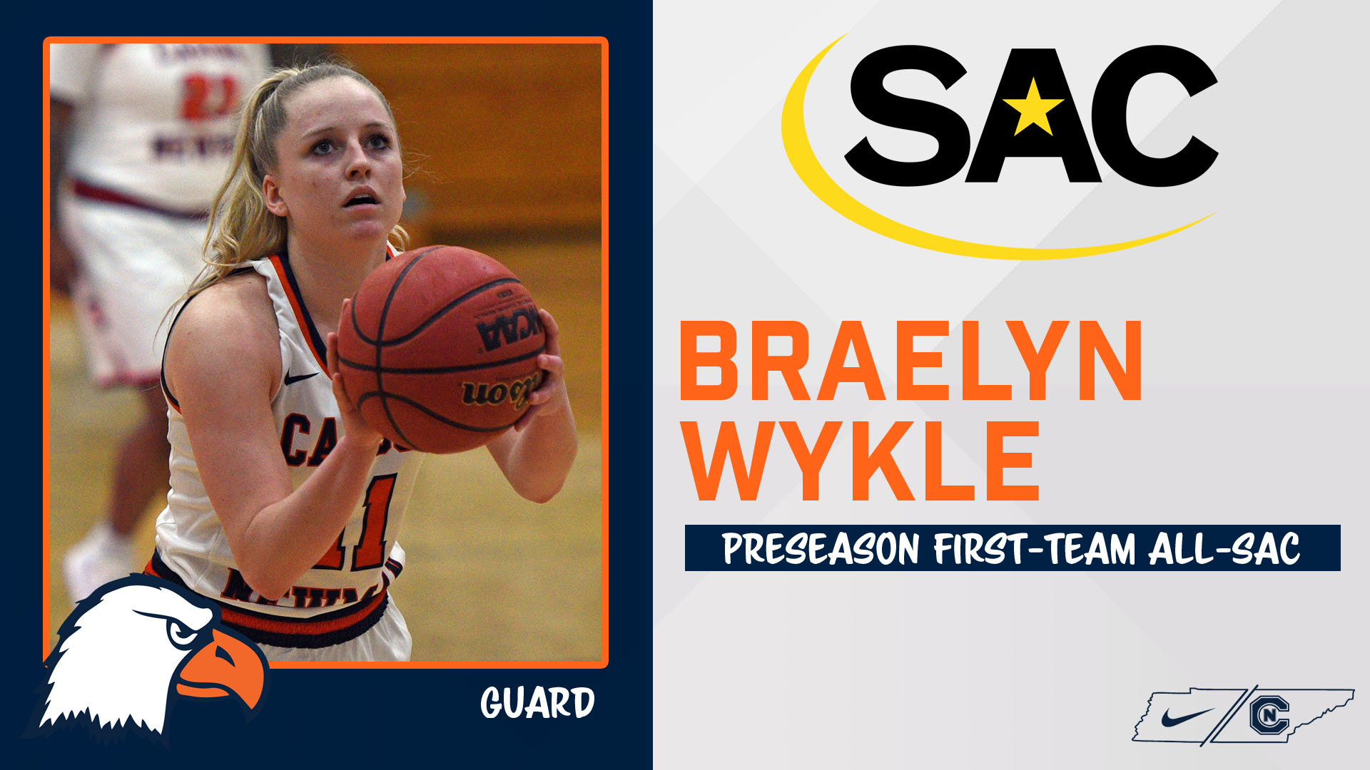 Wykle, Taylor and Byrd selected preseason All-SAC picks