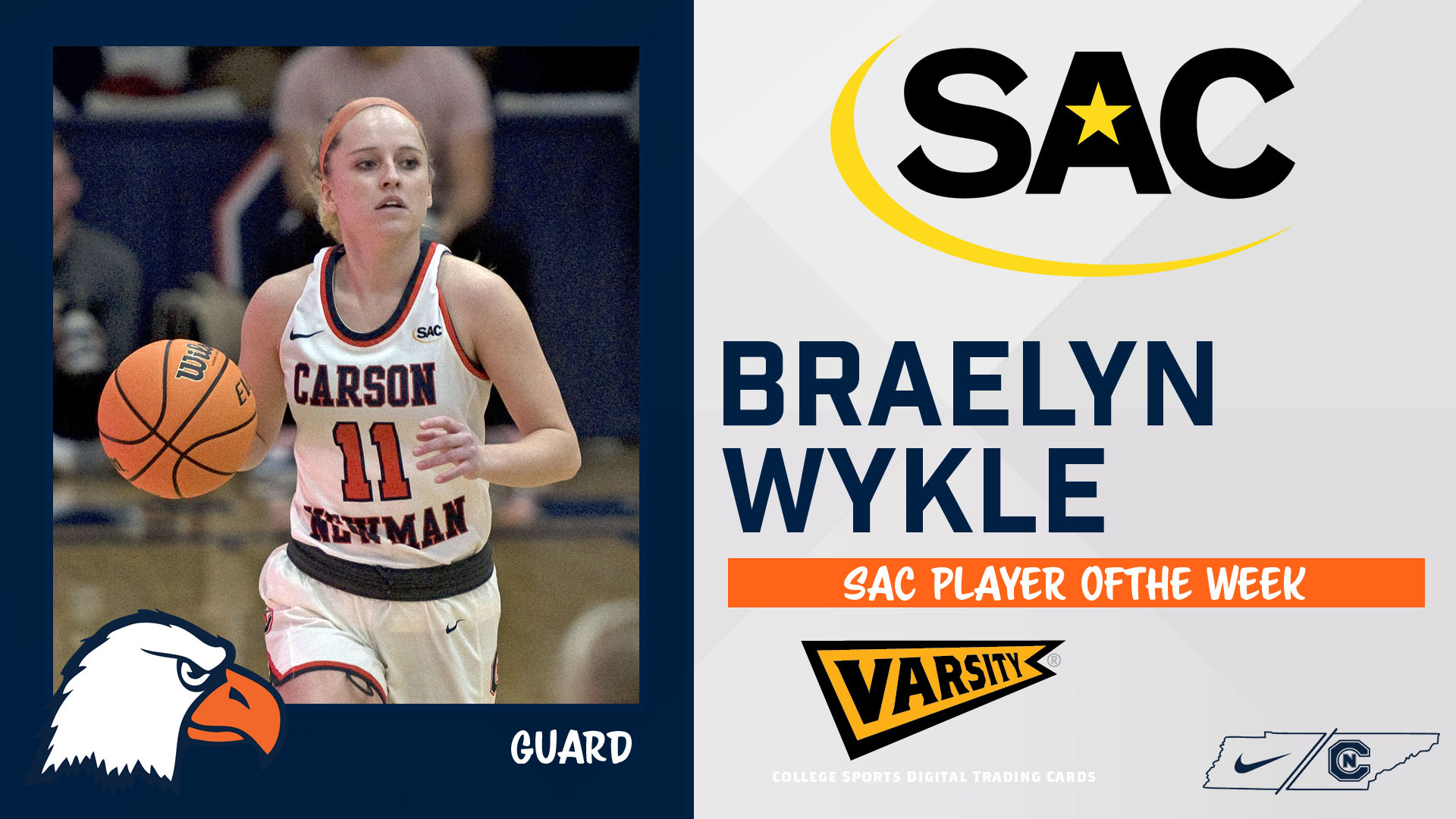 Wykle nets first SAC Player of the Week nod in 2022-23