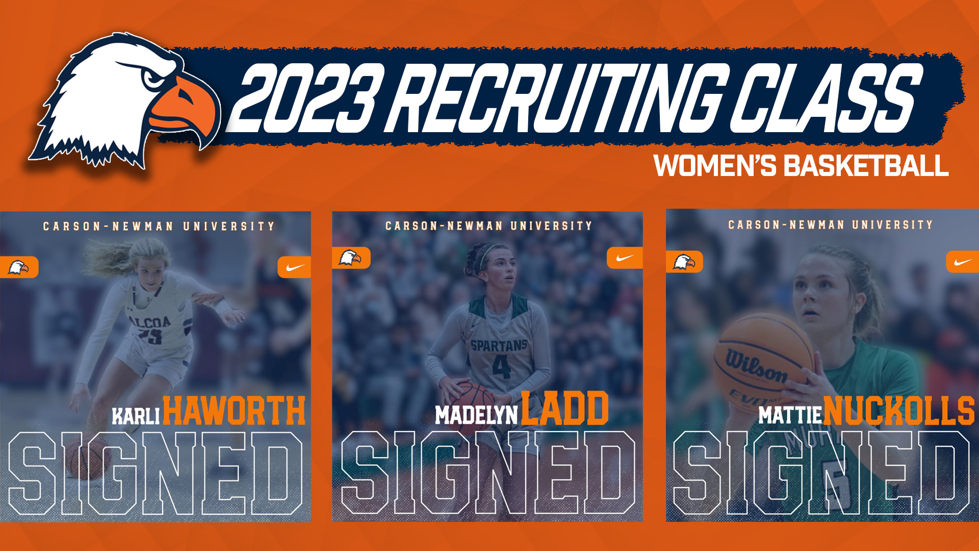 Ladd, Haworth and Nuckolls ink with Lady Eagles