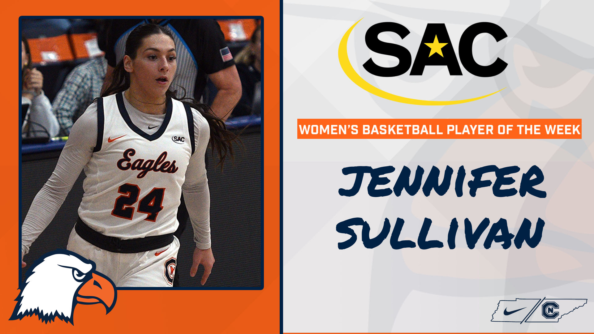 Sullivan collects SAC Player of the Week honor