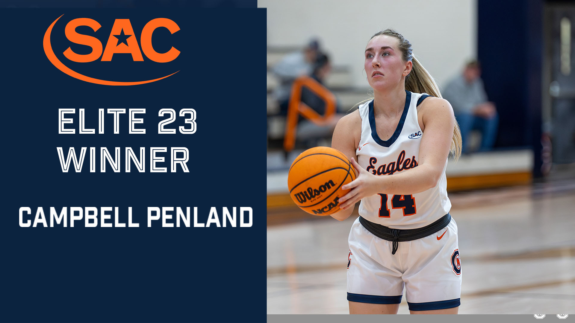 Penland honored as 2025 SAC Women&rsquo;s Basketball Wealth Enhancement Group Elite 23 Award Winner