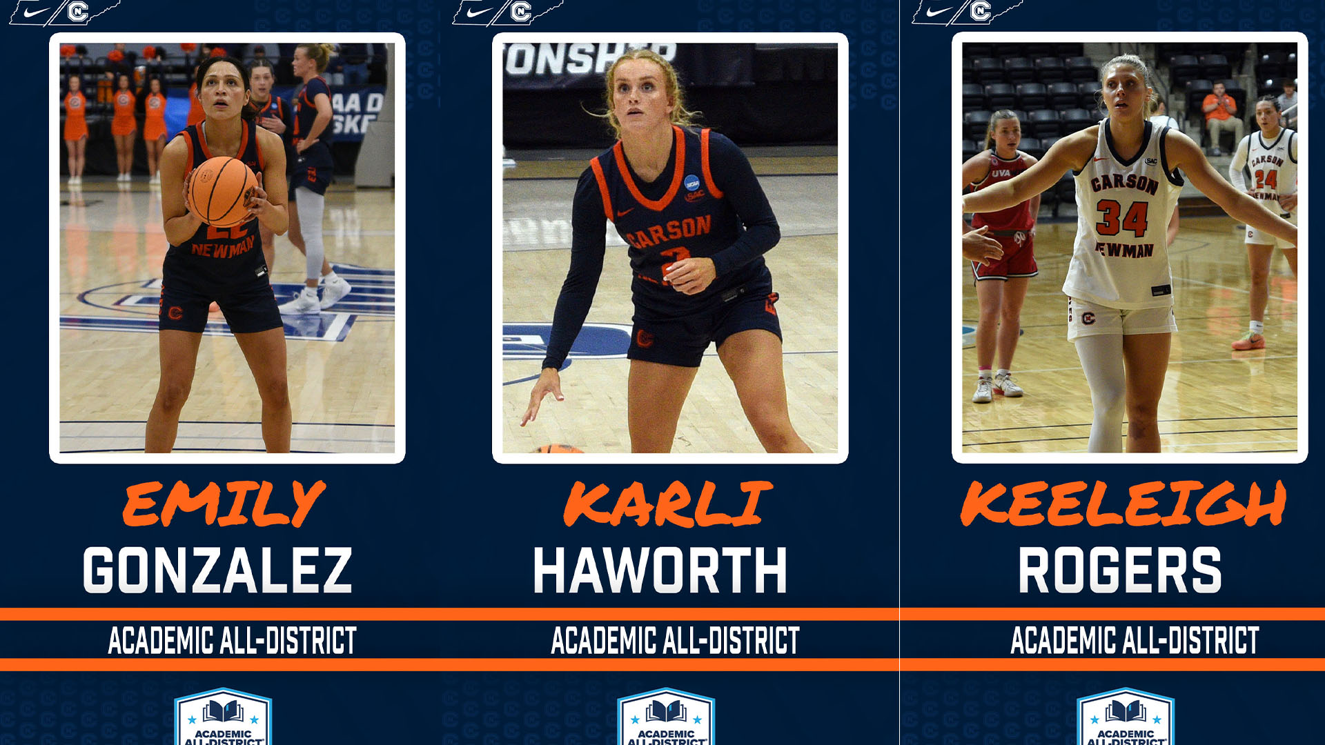 Trio of Lady Eagles earn CSC Academic All-District honors