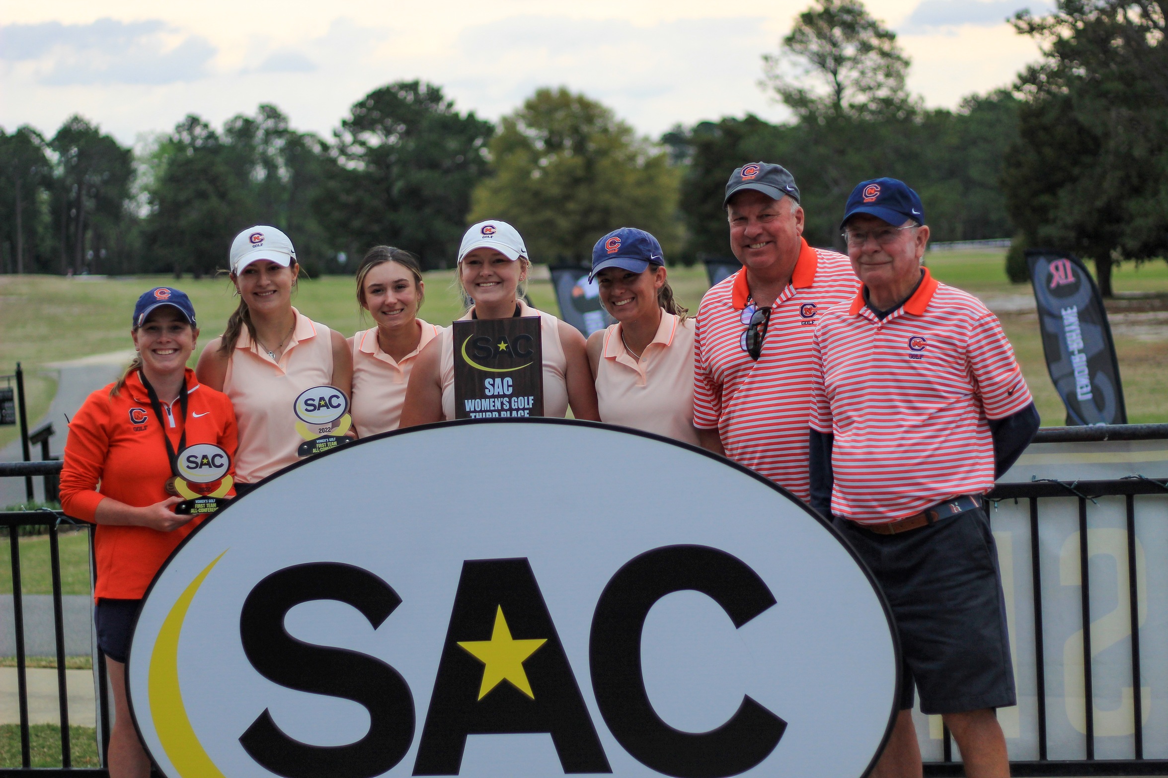 Eagles finish third at SAC Women's Golf Championship with record-breaking final round