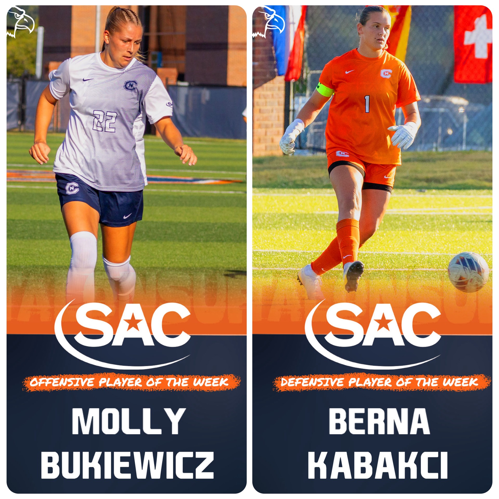 Bukiewicz, Kabakci sweep SAC weekly honors