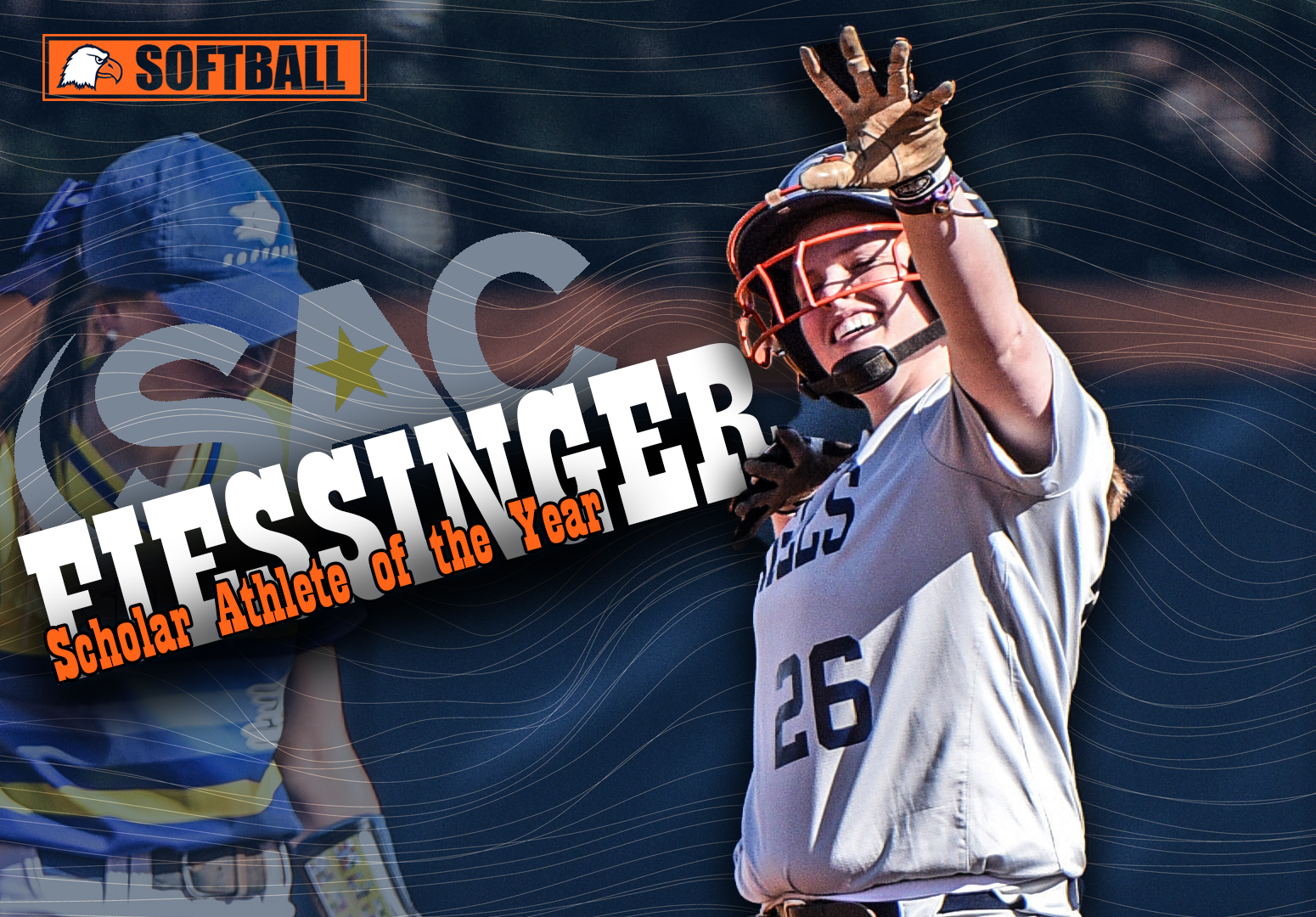 Fiessinger named SAC&rsquo;s Softball Scholar-Athlete of the Year