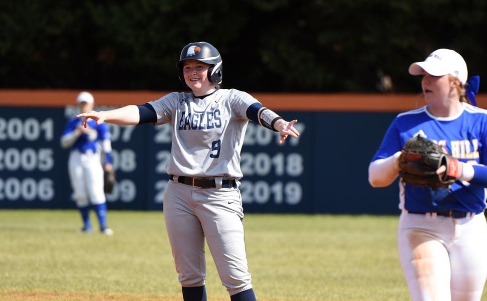 Eagles&rsquo; offensive onslaught overwhelms Mars Hill in run-rule sweep