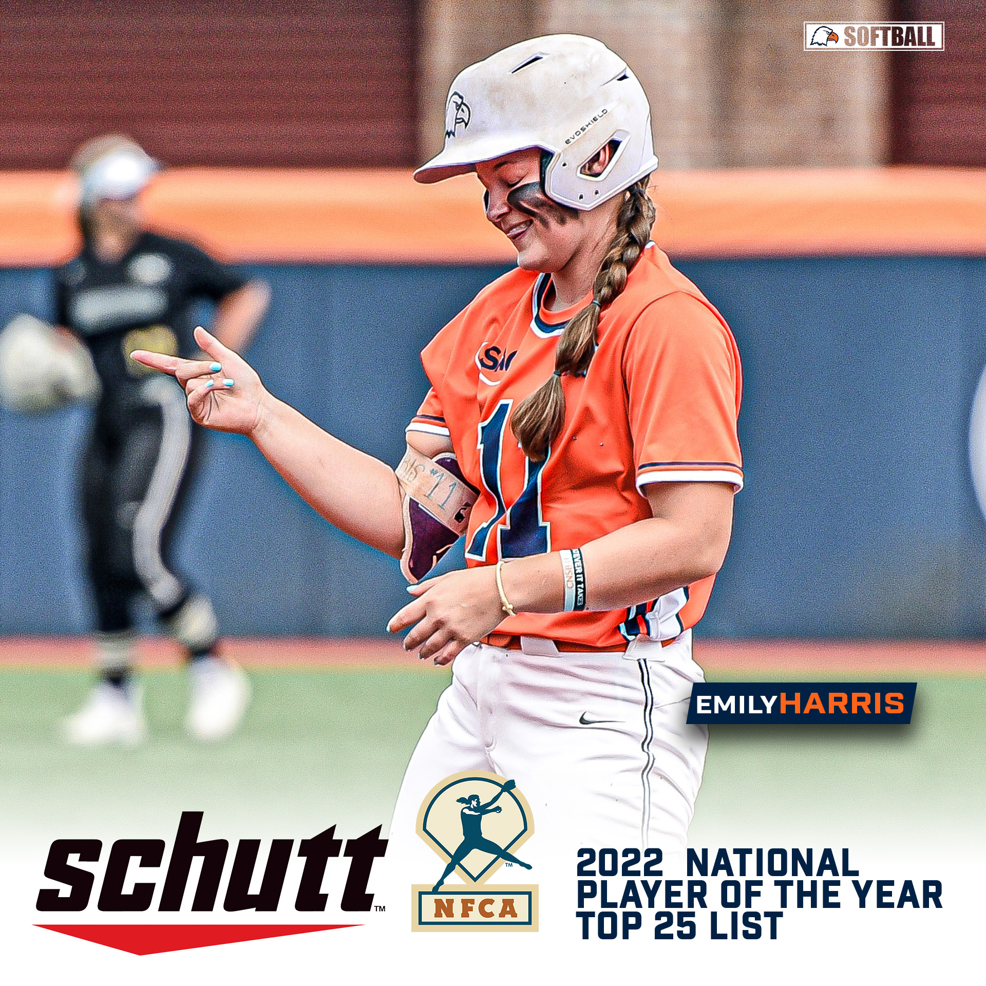 Harris tabbed for spot on 2022 Schutt Sports/NFCA DII Player & Pitcher of the Year Top 25