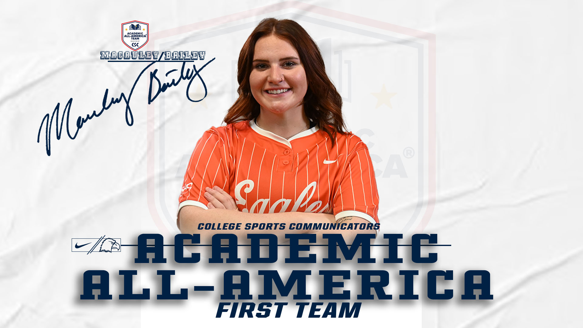 Bailey earns first-team Academic All-America honors from CSC