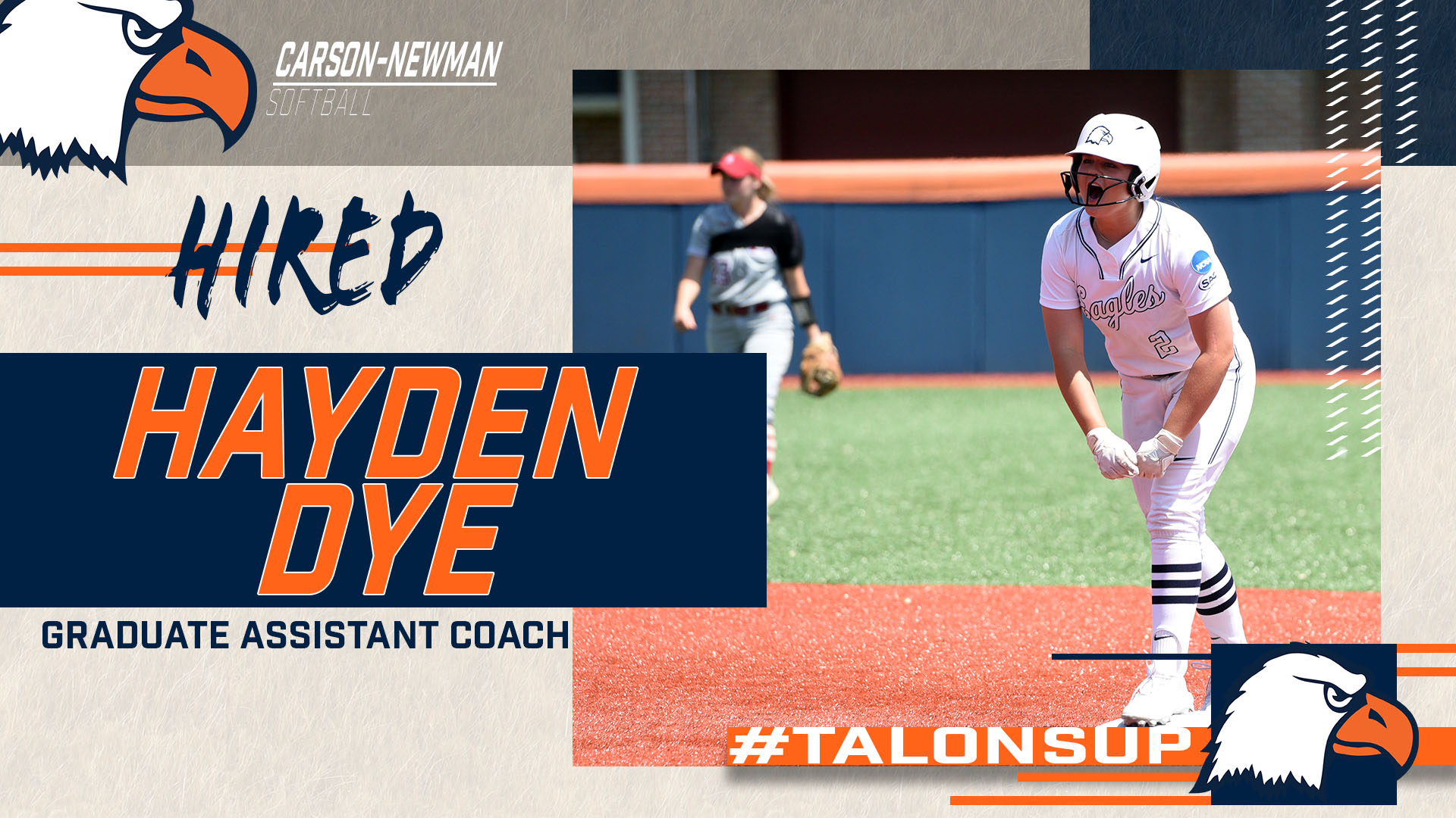 Hayden Dye joins Graves on softball staff as graduate assistant
