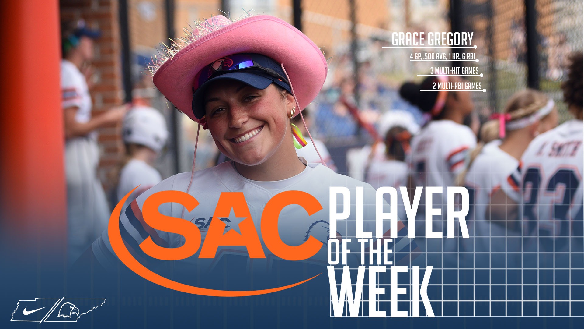 Grace Gregory notches SAC Player of the Week honors
