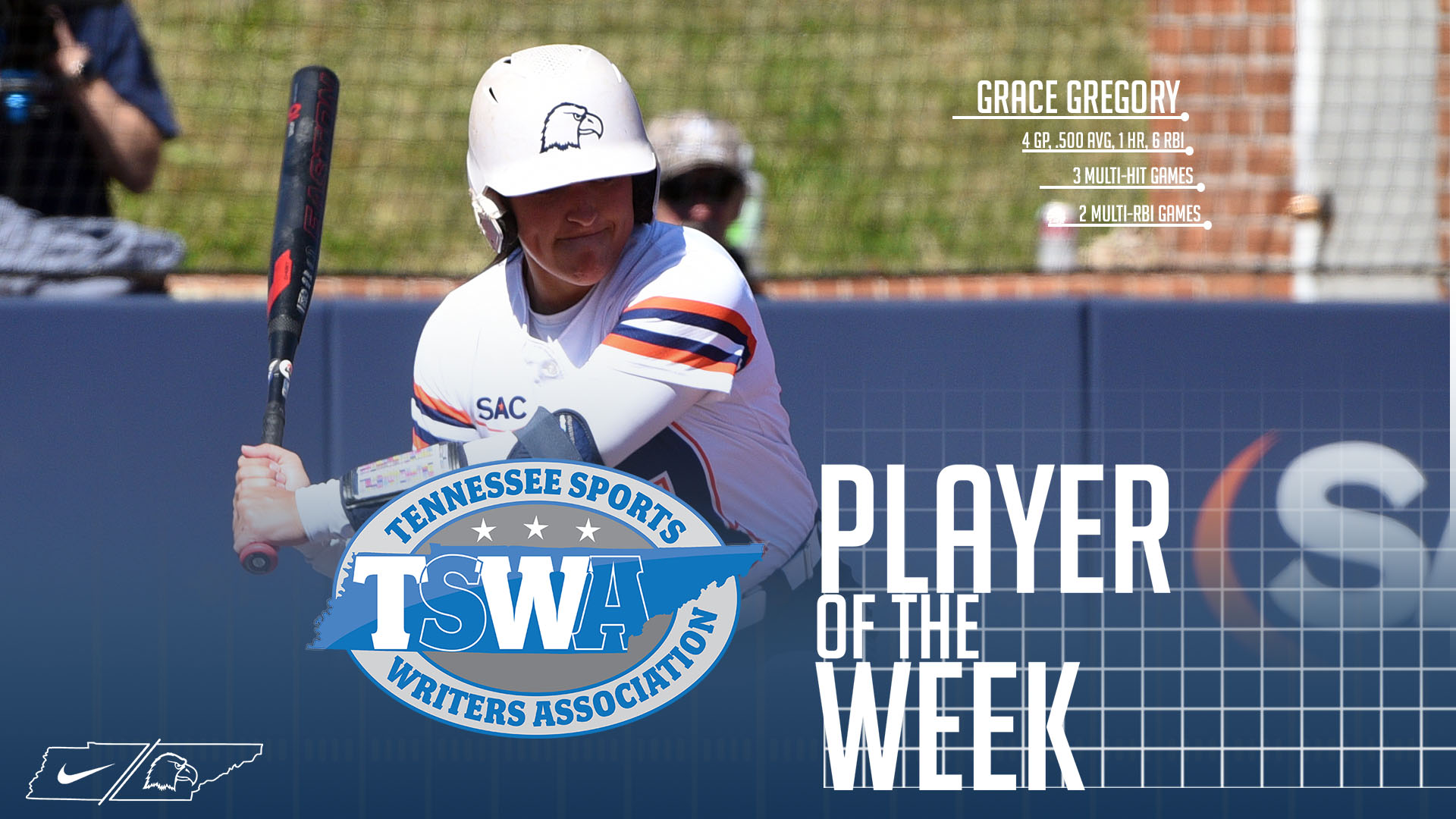 Gregory notches second honor of the day with TSWA Player of the Week
