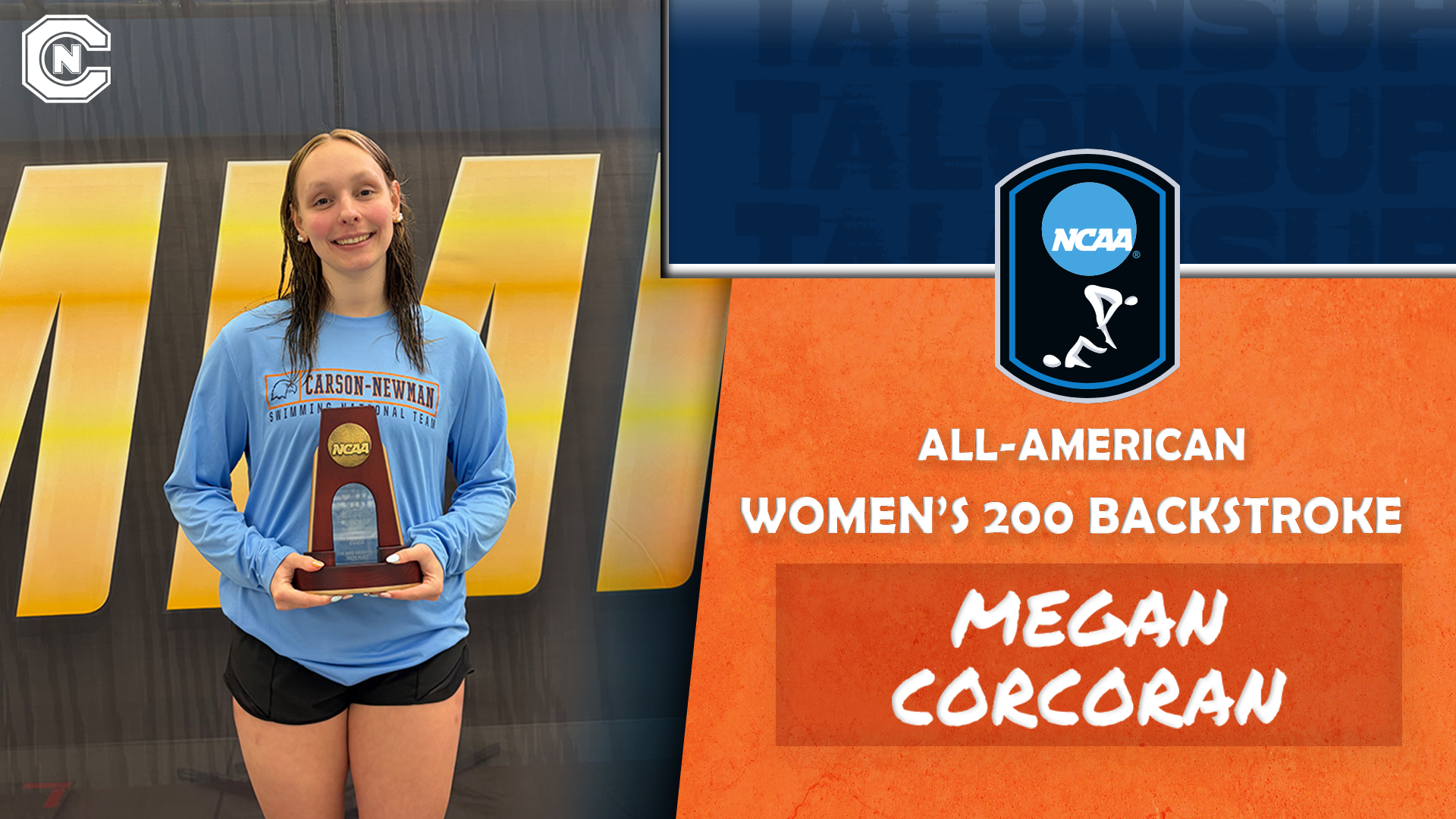 Corcoran Earns All-American Honors with Sixth-Place Finish in 200 Backstroke