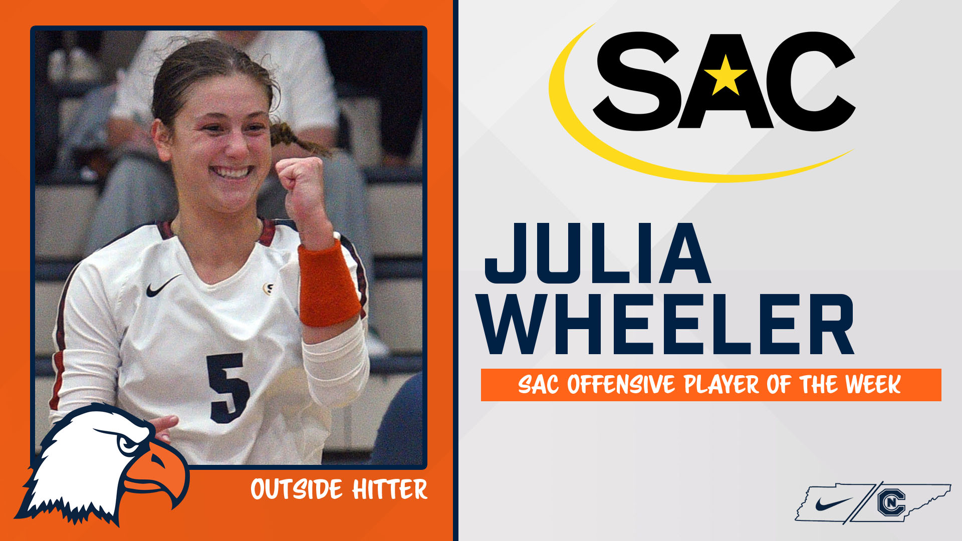 Wheeler repeats as SAC Offensive Player of the Week
